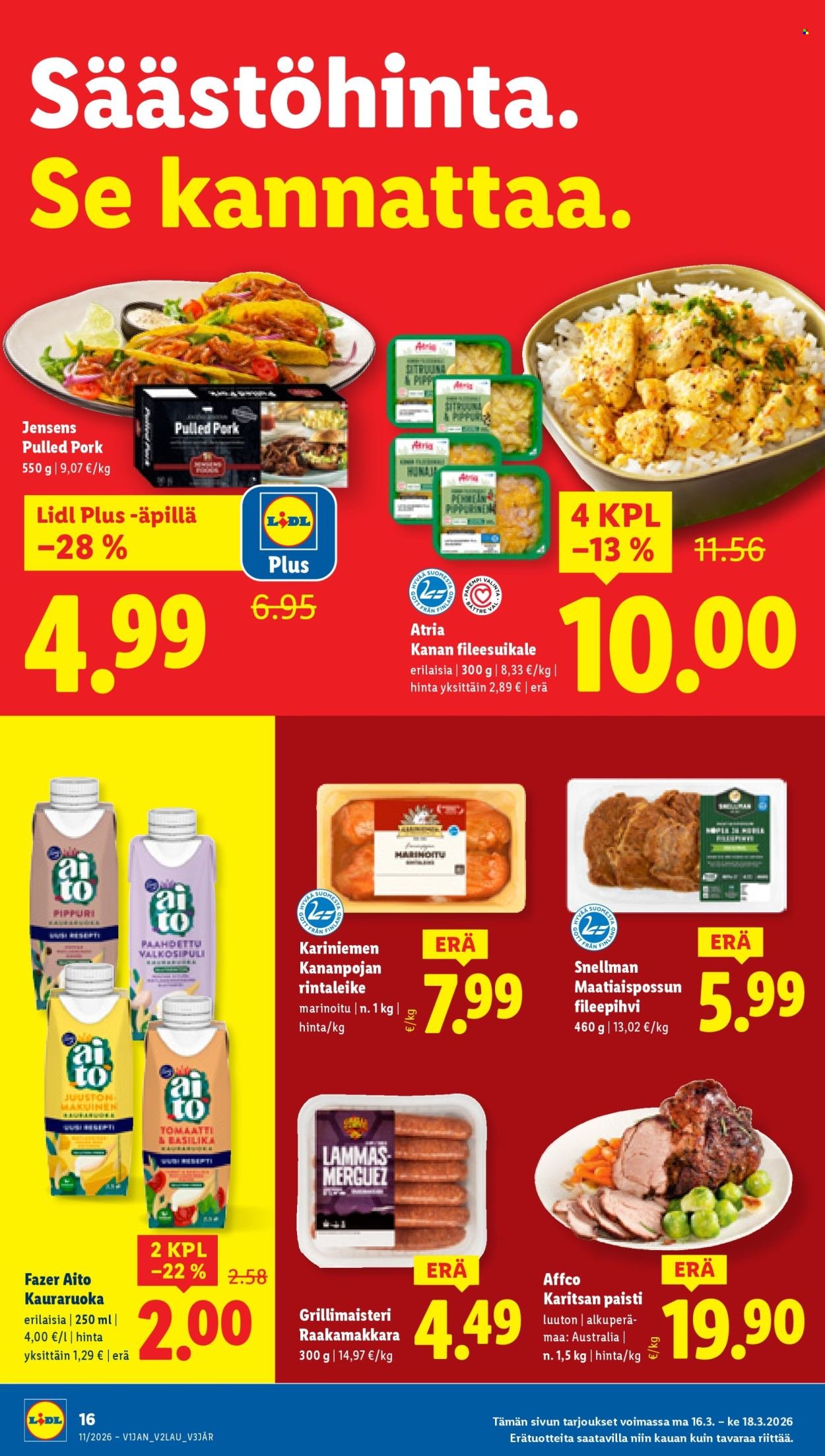 LIDL tarjoukset - Alkaen TO 12.3.2026