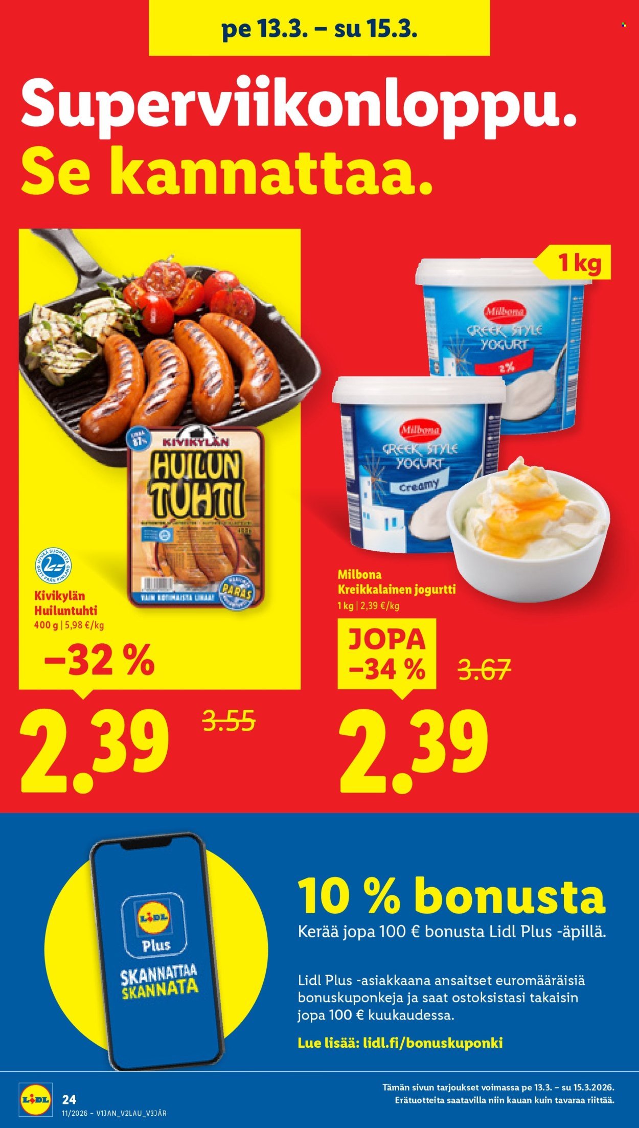 LIDL tarjoukset - Alkaen TO 12.3.2026