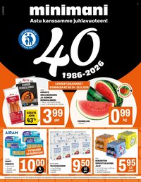 MINIMANI tarjoukset - Alkaen KE 24.6.2026