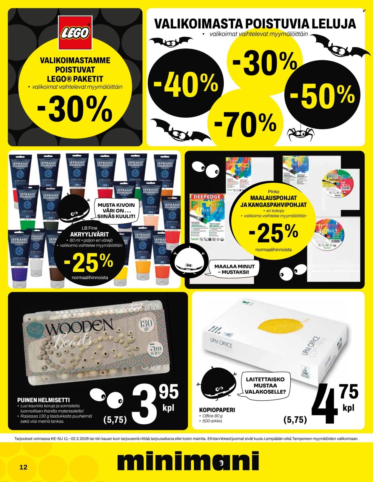 MINIMANI tarjoukset - Alkaen KE 11.2.2026