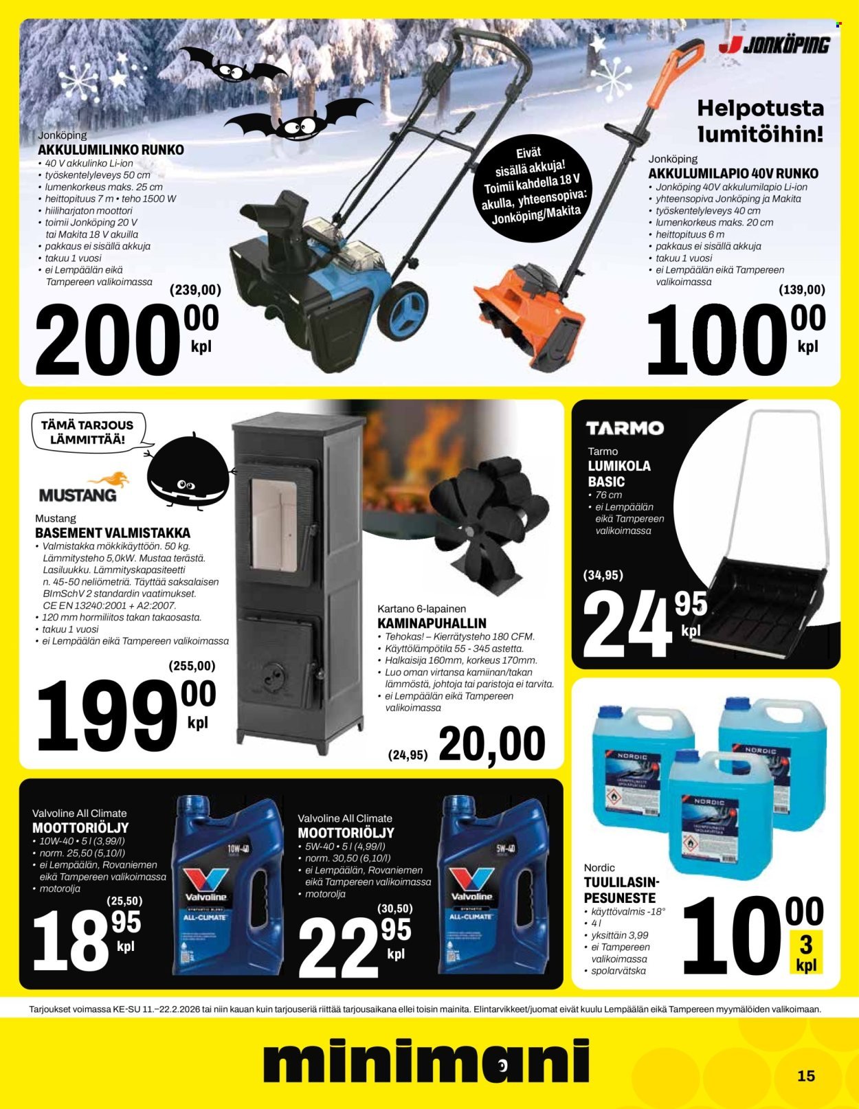 MINIMANI tarjoukset - Alkaen KE 11.2.2026