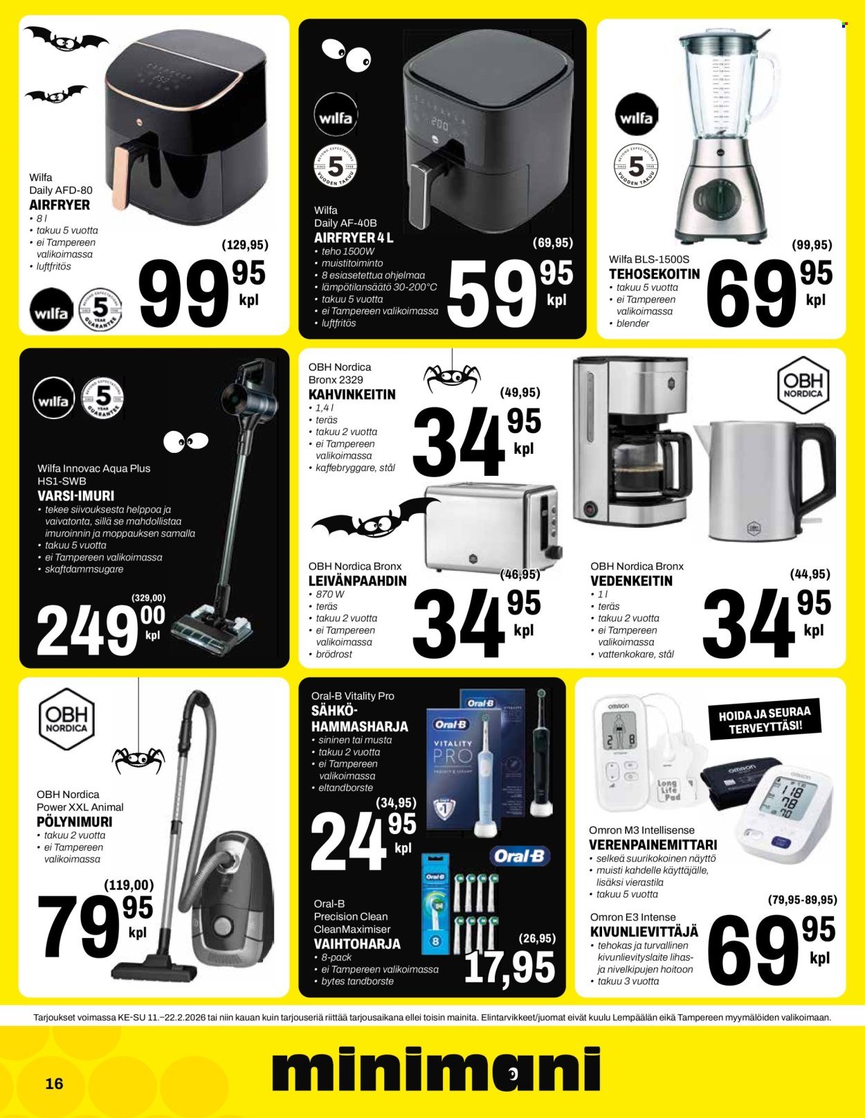 MINIMANI tarjoukset - Alkaen KE 11.2.2026