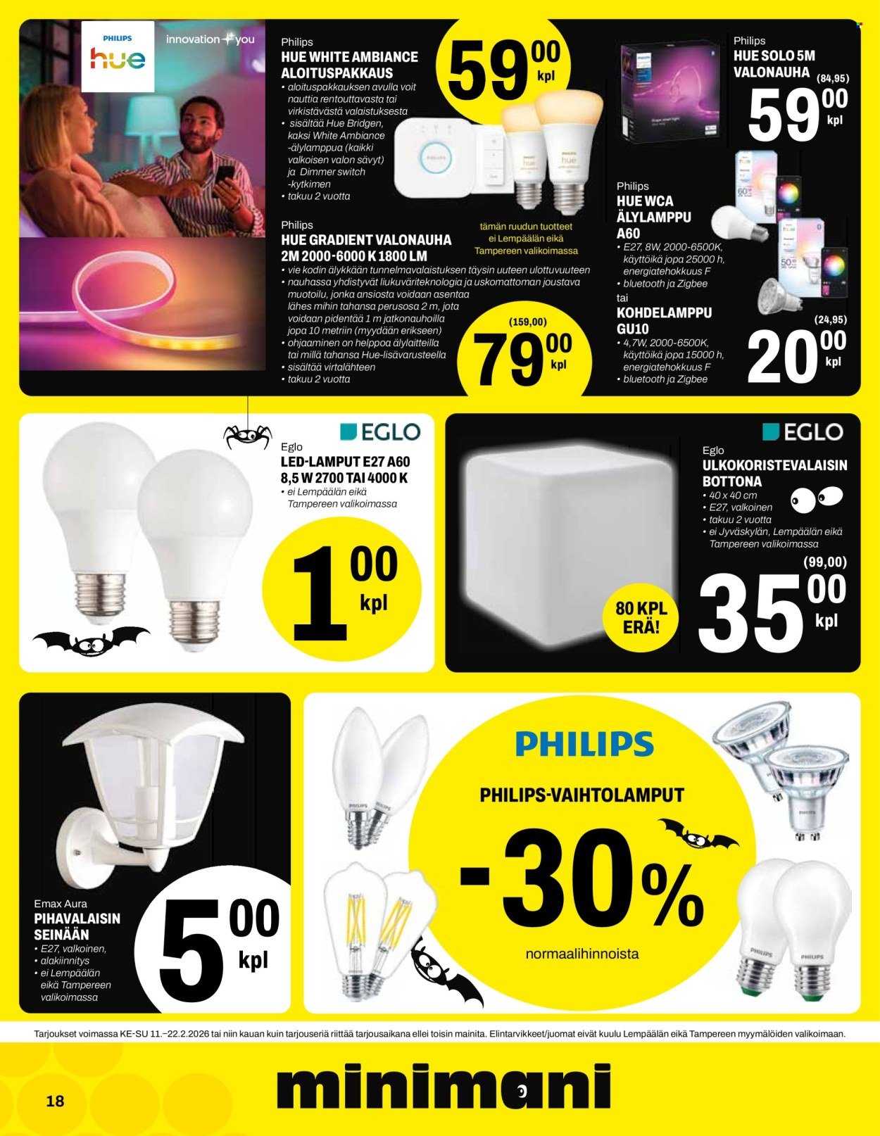 MINIMANI tarjoukset - Alkaen KE 11.2.2026