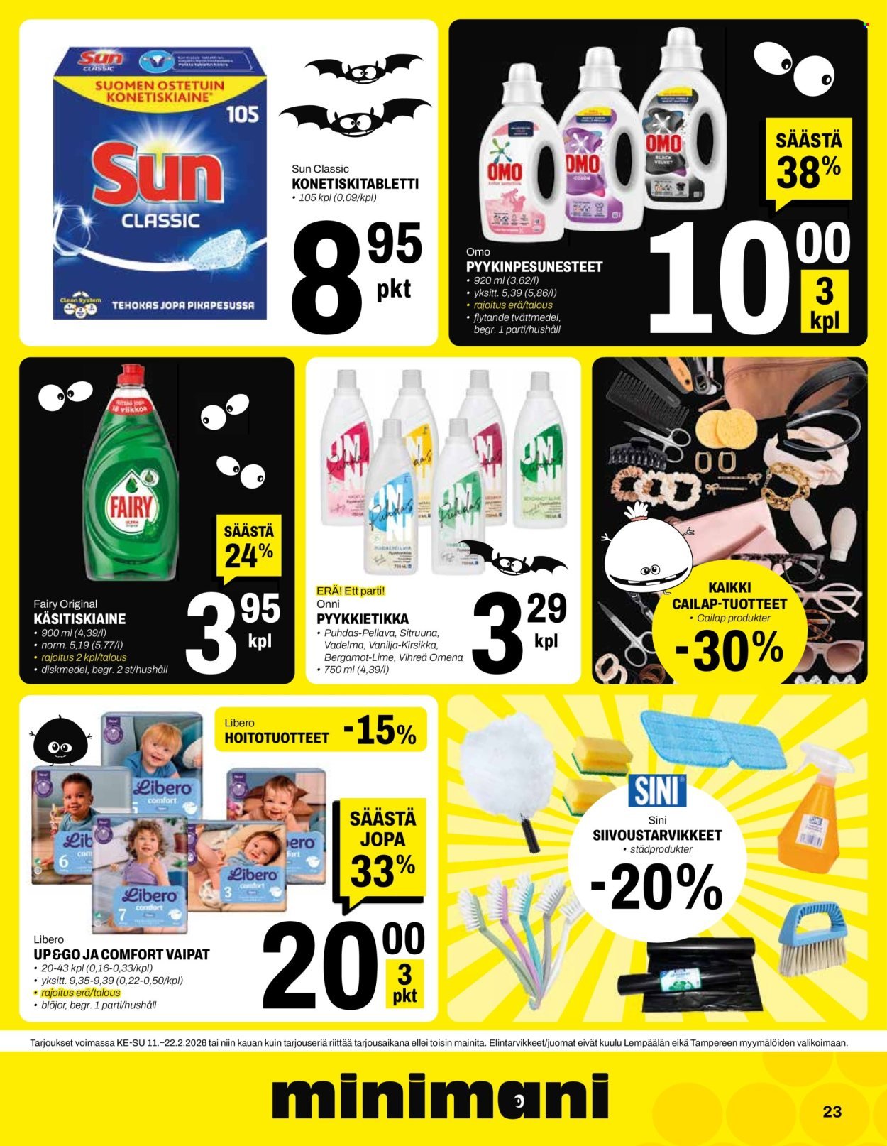 MINIMANI tarjoukset - Alkaen KE 11.2.2026