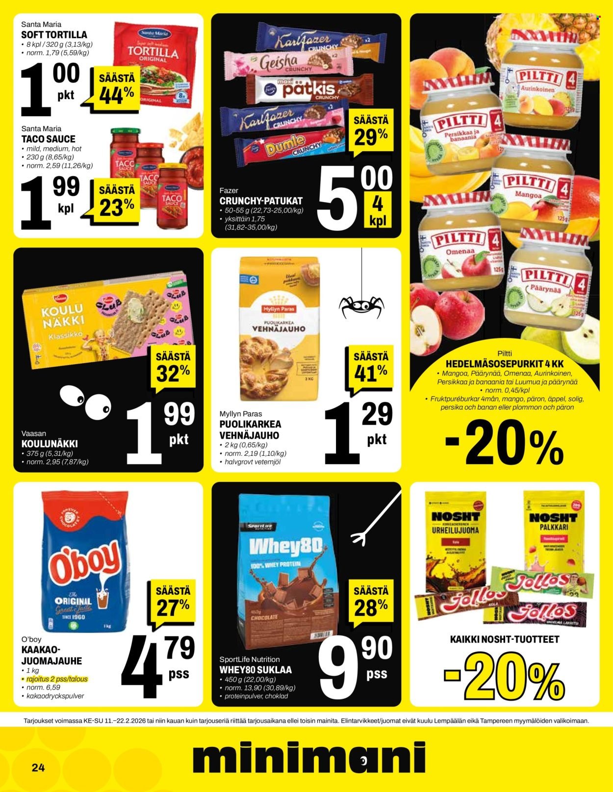 MINIMANI tarjoukset - Alkaen KE 11.2.2026