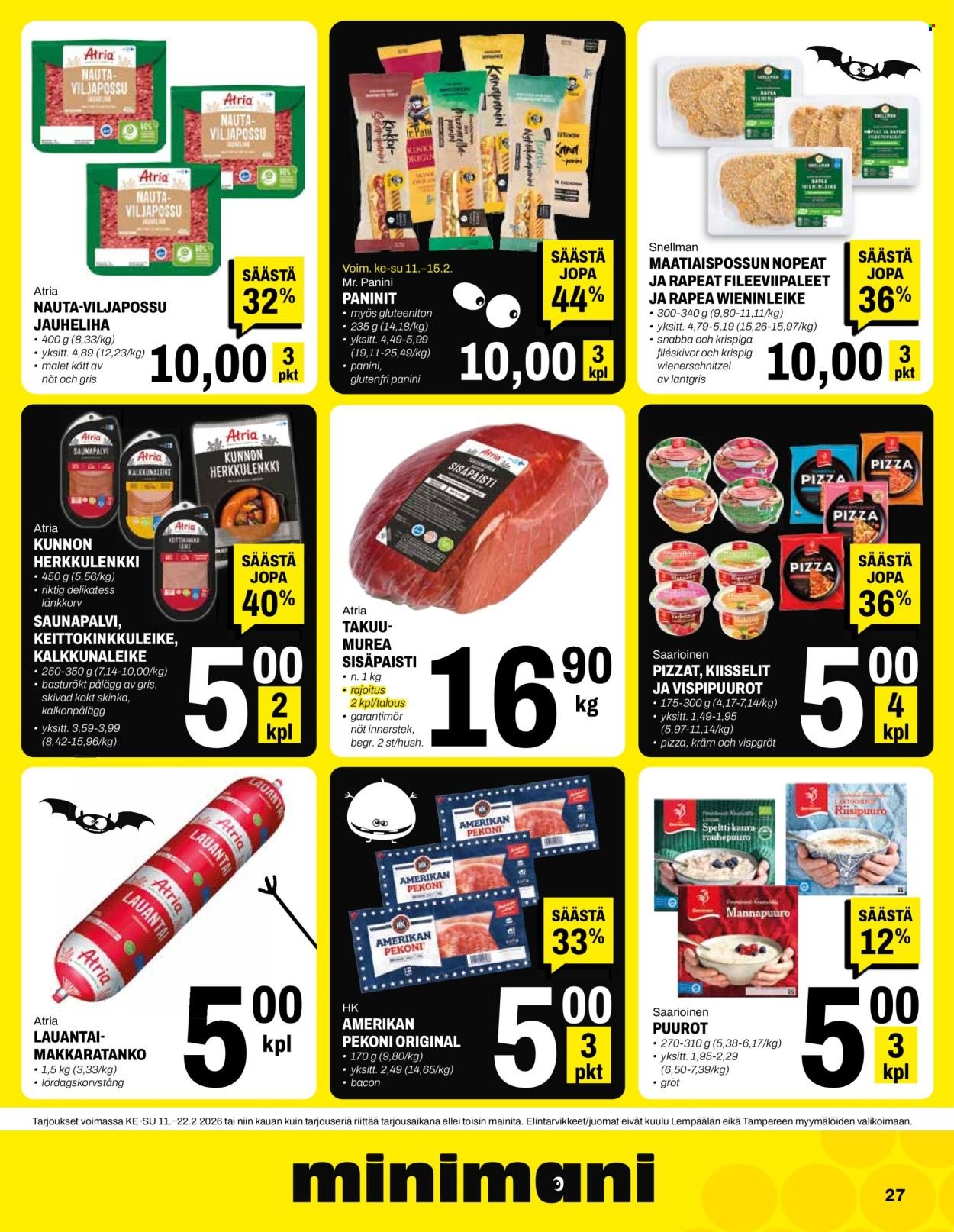 MINIMANI tarjoukset - Alkaen KE 11.2.2026