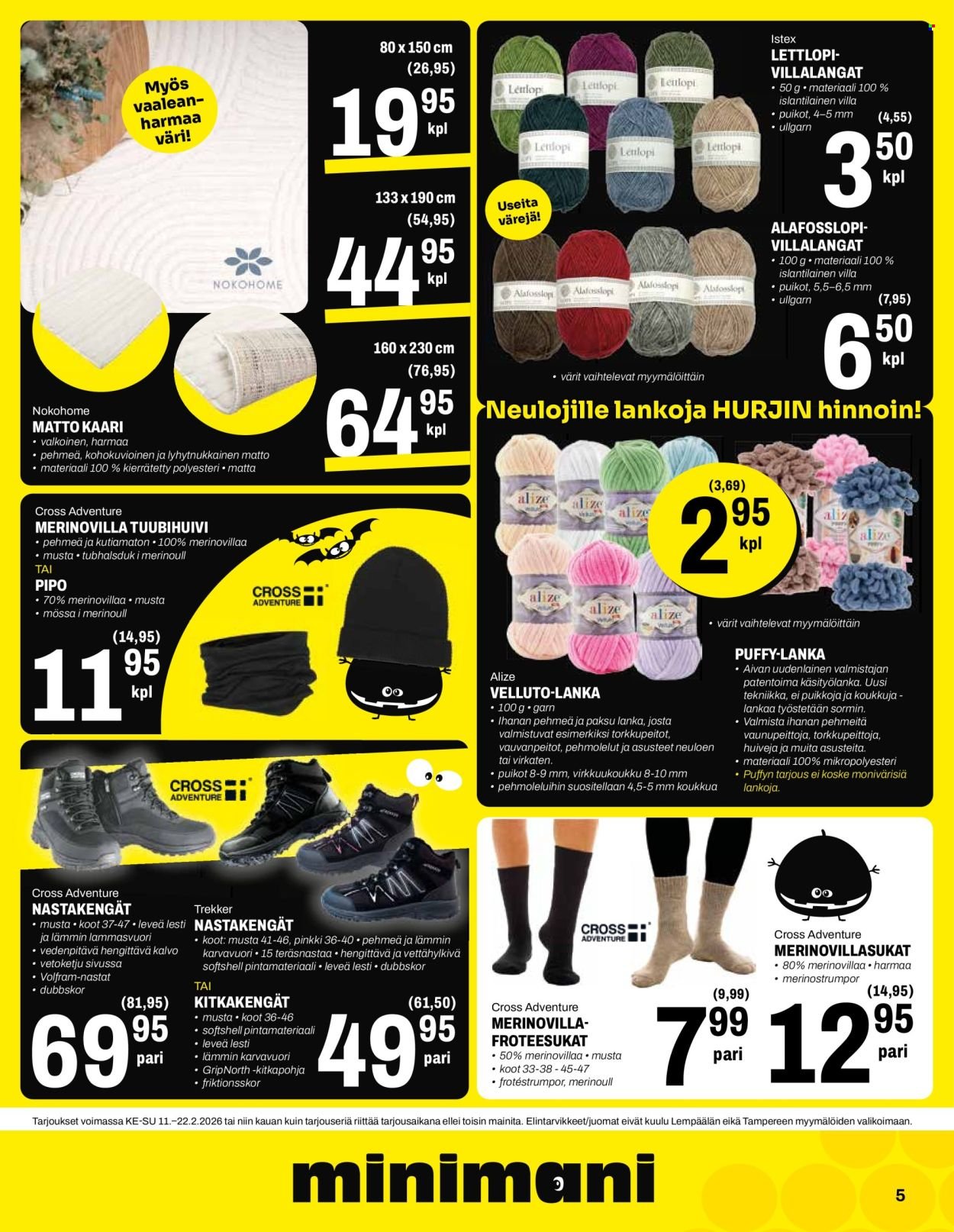 MINIMANI tarjoukset - Alkaen KE 11.2.2026