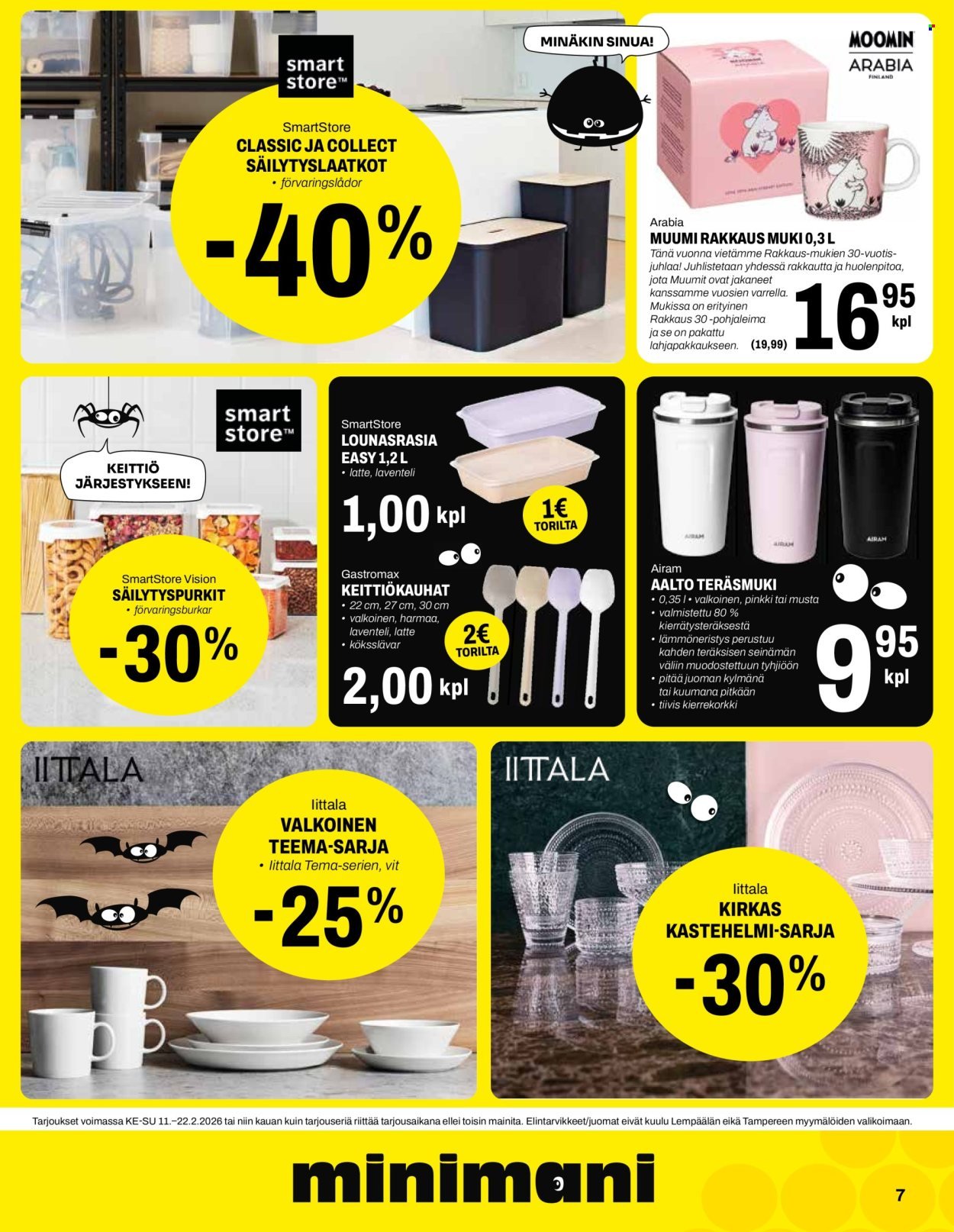 MINIMANI tarjoukset - Alkaen KE 11.2.2026