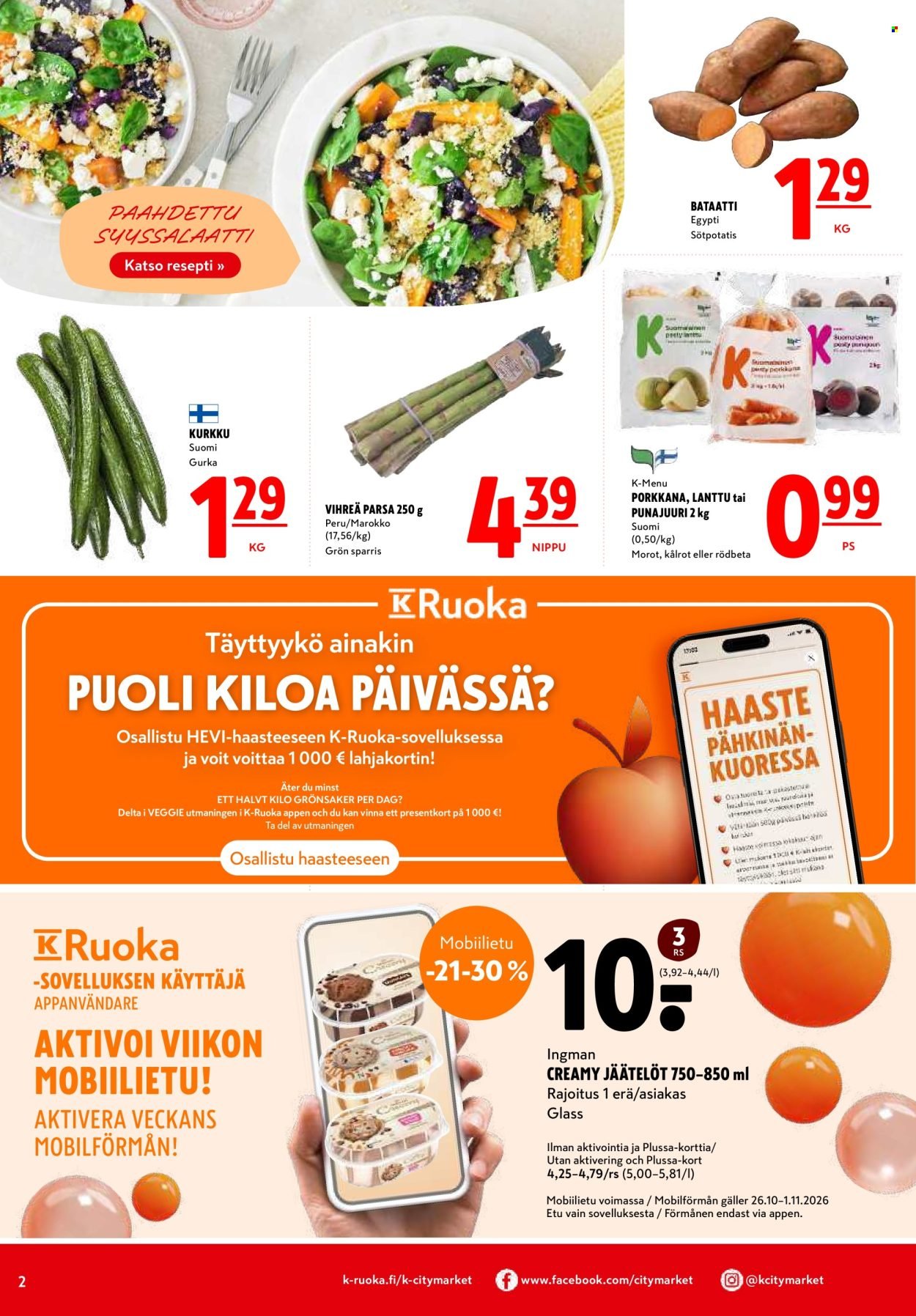 K-CITYMARKET tarjoukset - Alkaen TO 29.10.2026