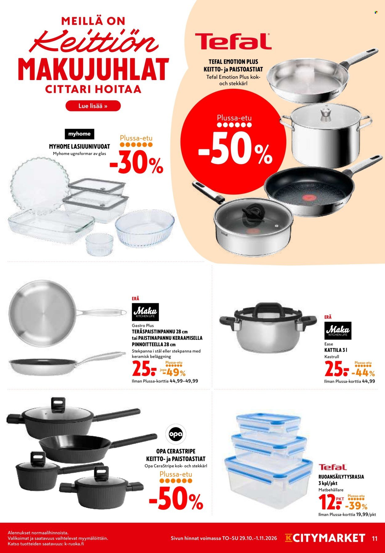 K-CITYMARKET tarjoukset - Alkaen TO 29.10.2026