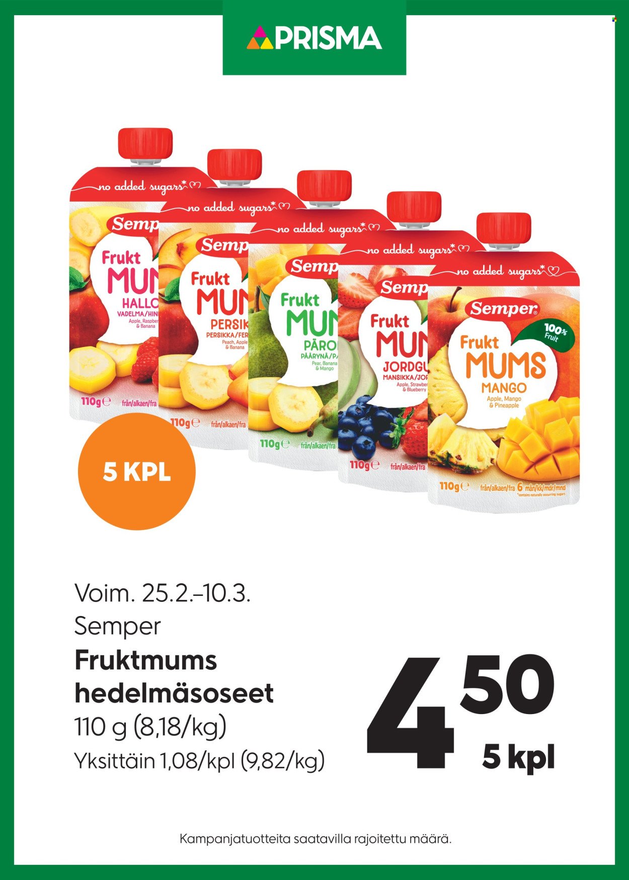 PRISMA tarjoukset - Alkaen KE 25.2.2026