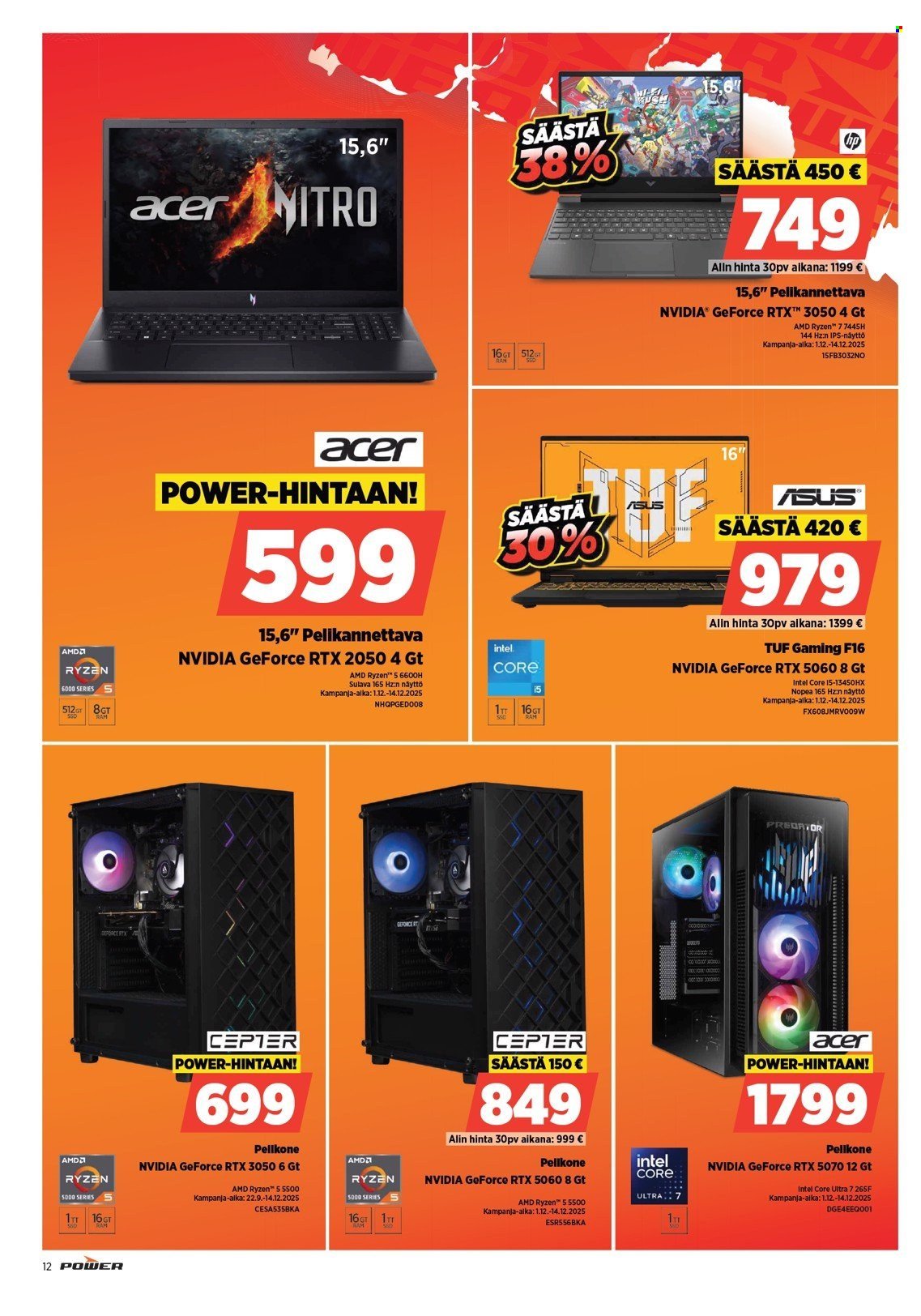 POWER tarjoukset - Joulukuu 2025