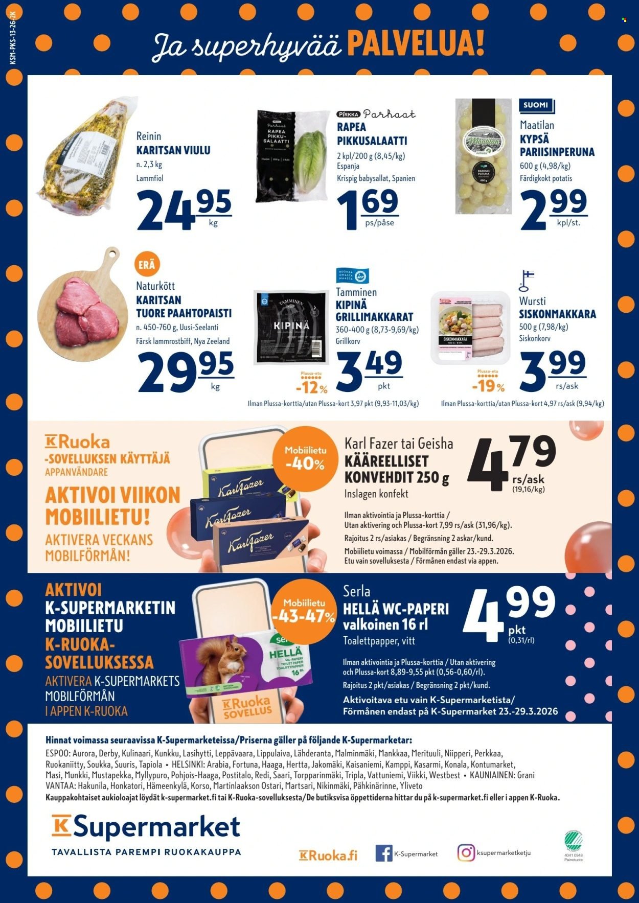 K-SUPERMARKET tarjoukset - Tavallista parempi pääsiäiskauppa