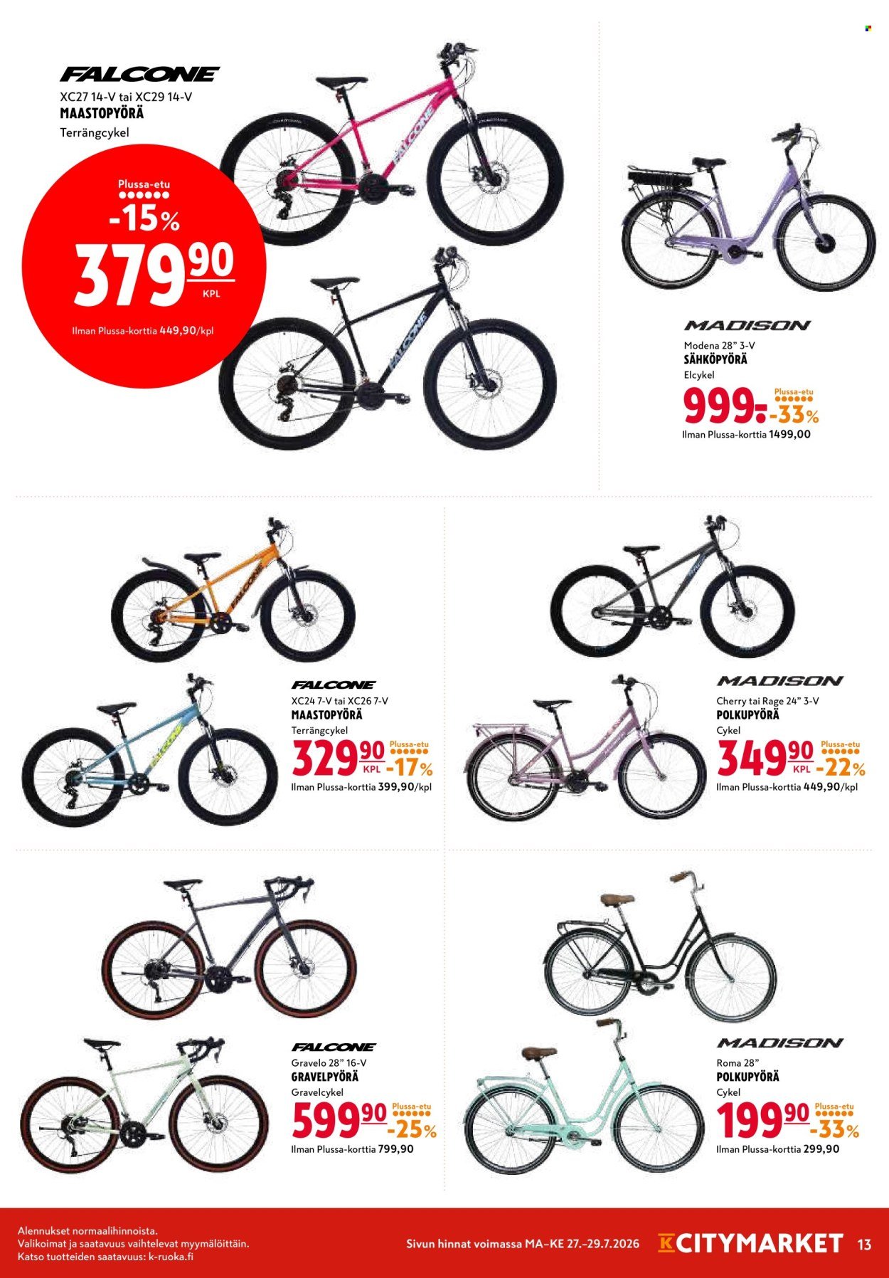 K-CITYMARKET tarjoukset - Alkaen MA 27.7.2026