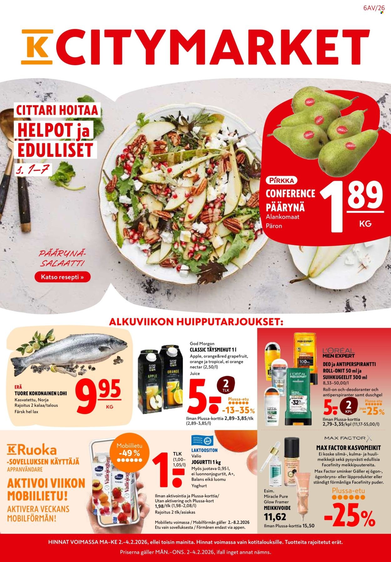 K-CITYMARKET tarjoukset - Alkaen MA 2.2.2026