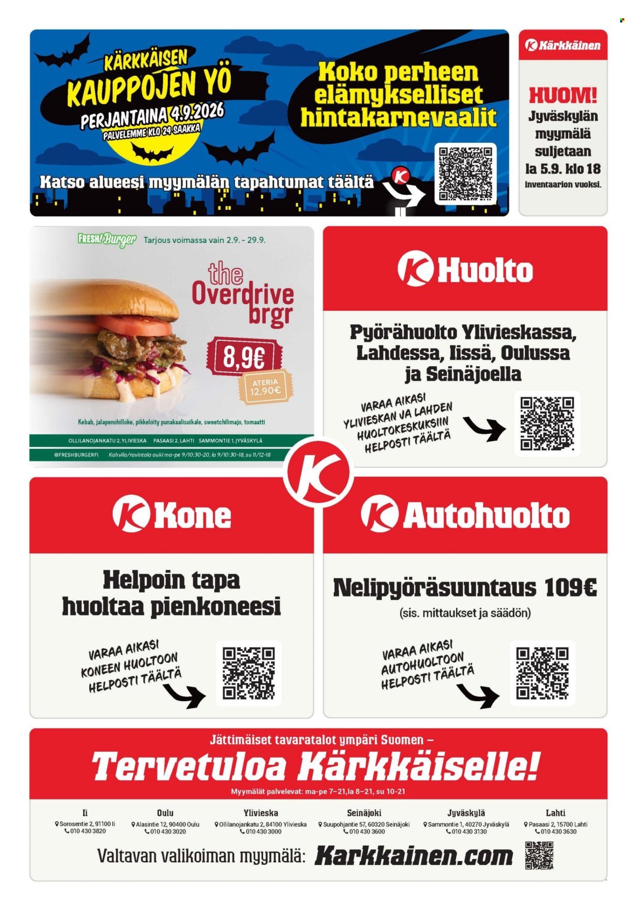 KÄRKKÄINEN tarjoukset - Viikko # 36 Syyskuu 2026