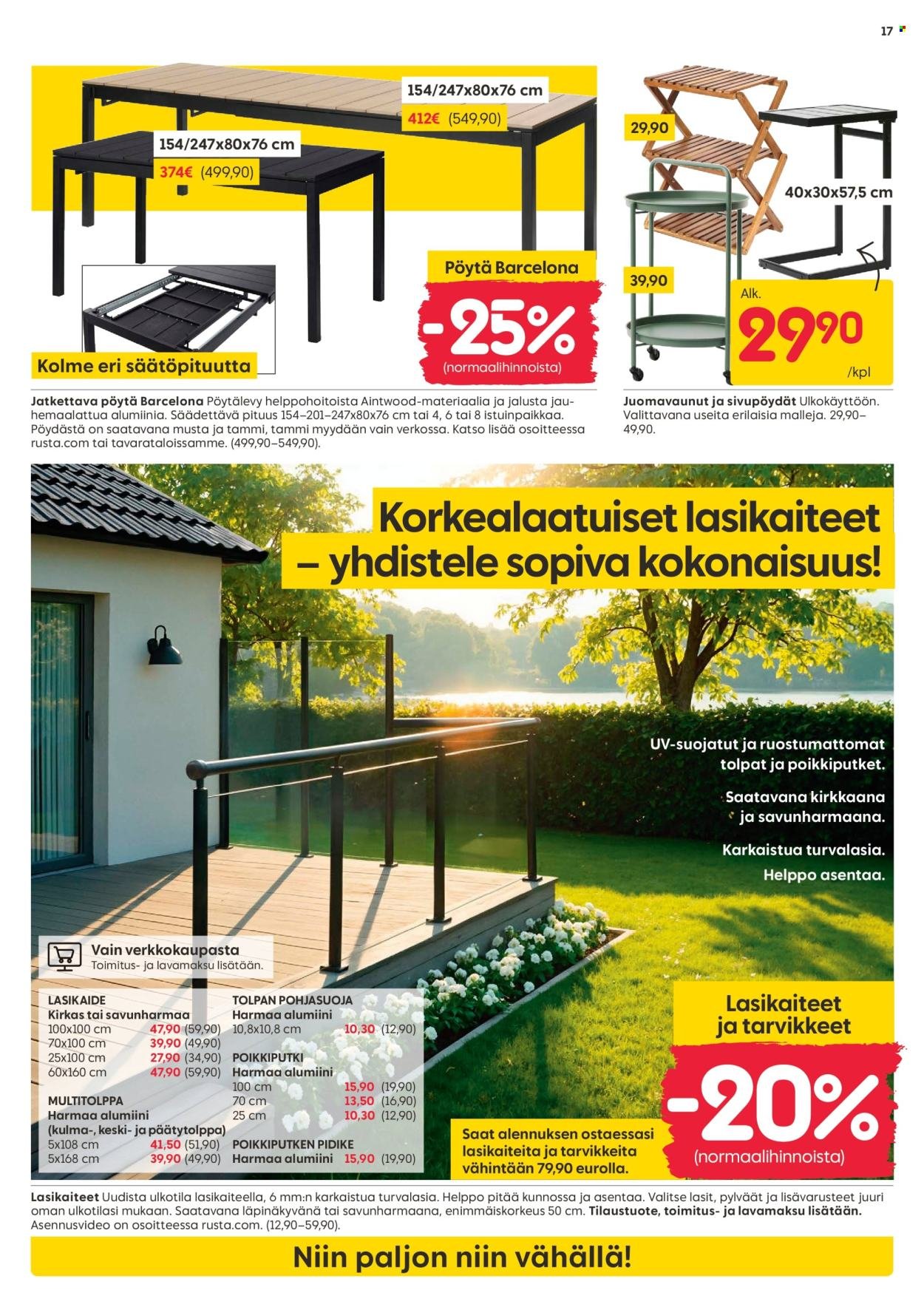 RUSTA tarjoukset - Alkaen TI 7.4.2026