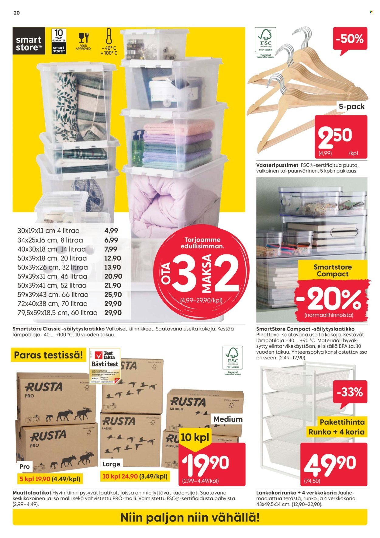 RUSTA tarjoukset - Alkaen TI 7.4.2026