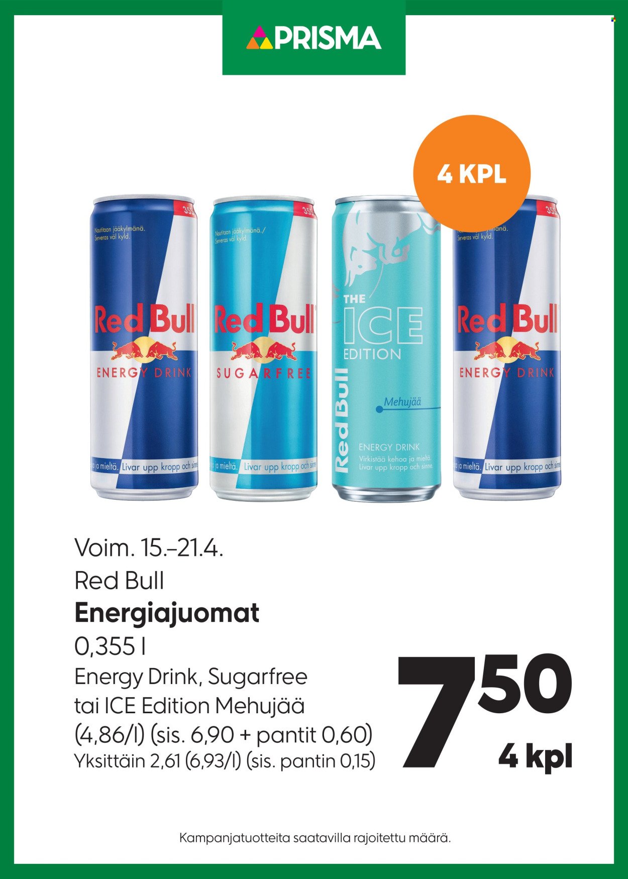 PRISMA tarjoukset - Alkaen KE 15.4.2026