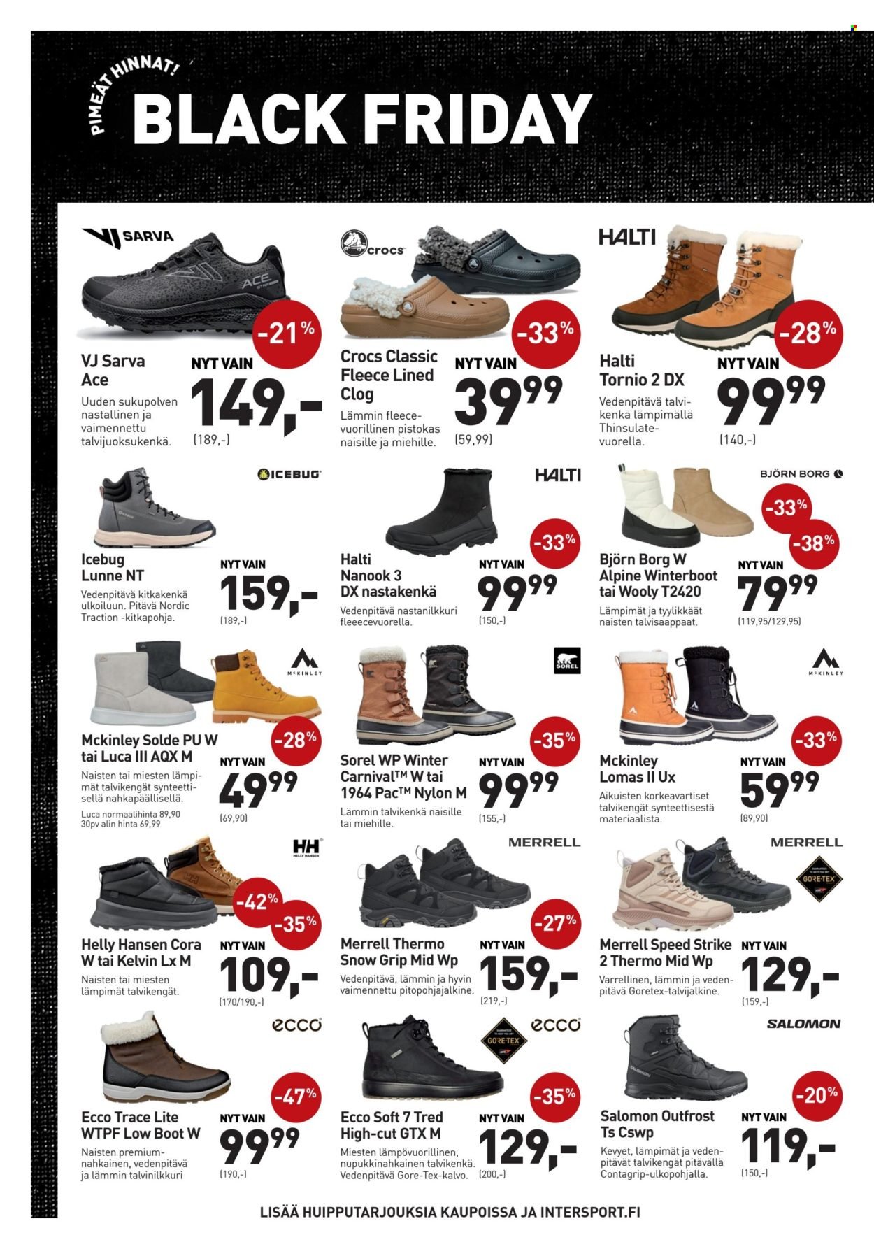 INTERSPORT tarjoukset - Black Friday!