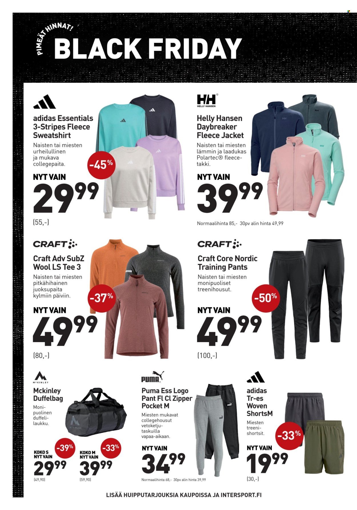 INTERSPORT tarjoukset - Black Friday!