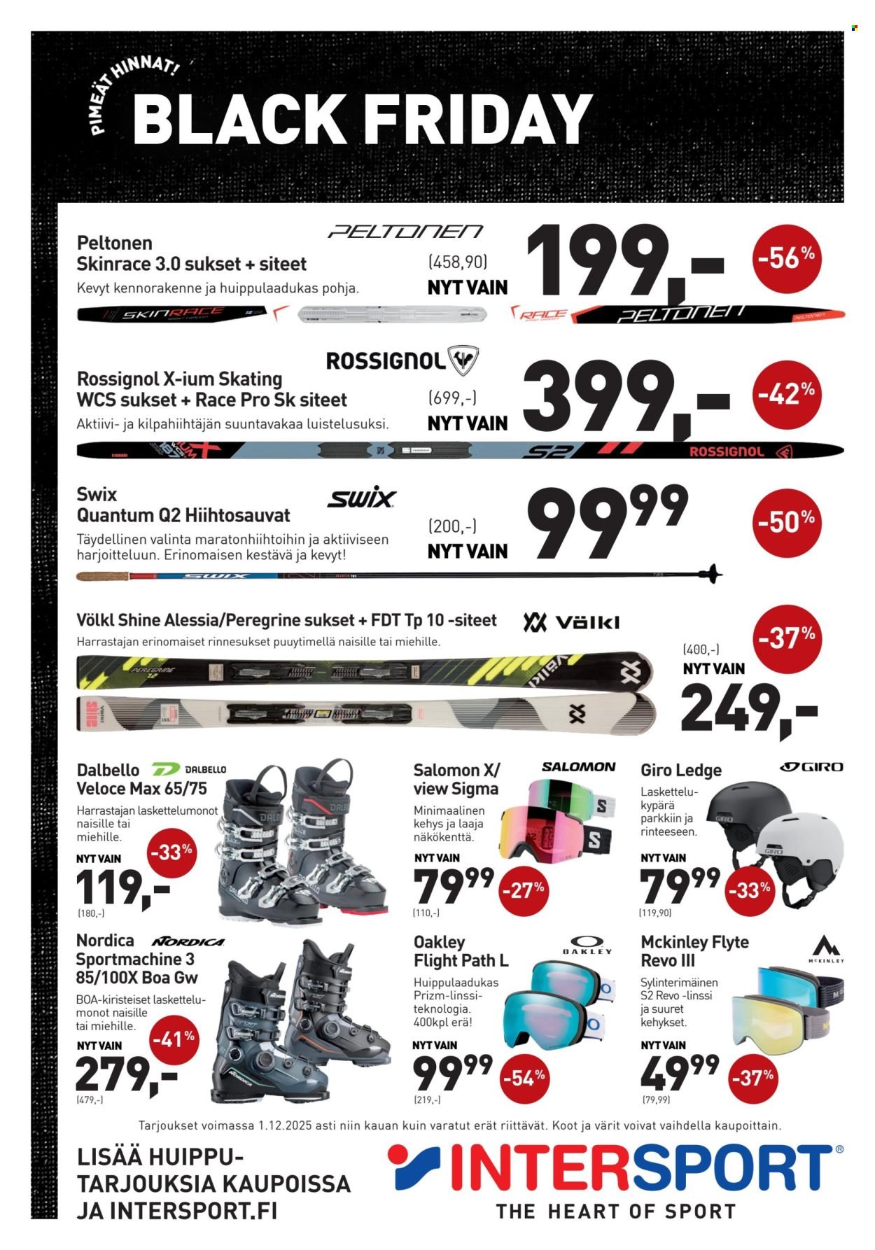 INTERSPORT tarjoukset - Black Friday!