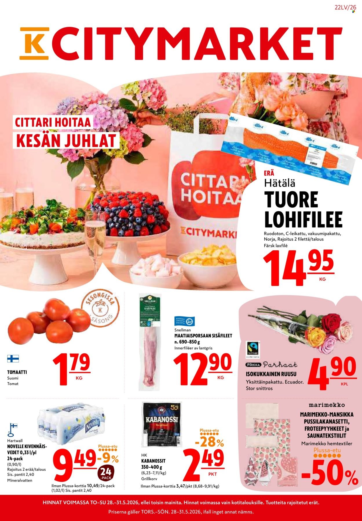 K-CITYMARKET tarjoukset - Alkaen TO 28.5.2026