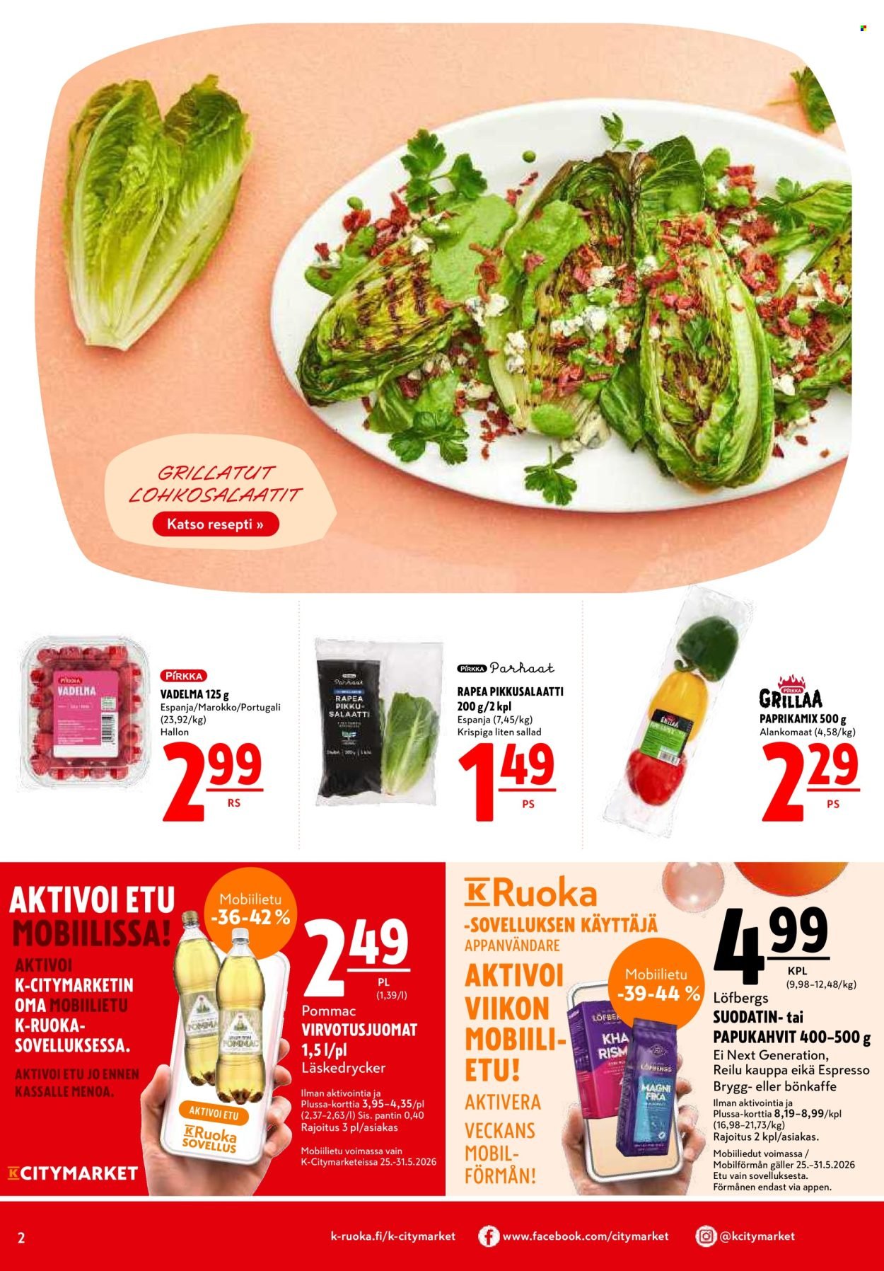 K-CITYMARKET tarjoukset - Alkaen TO 28.5.2026