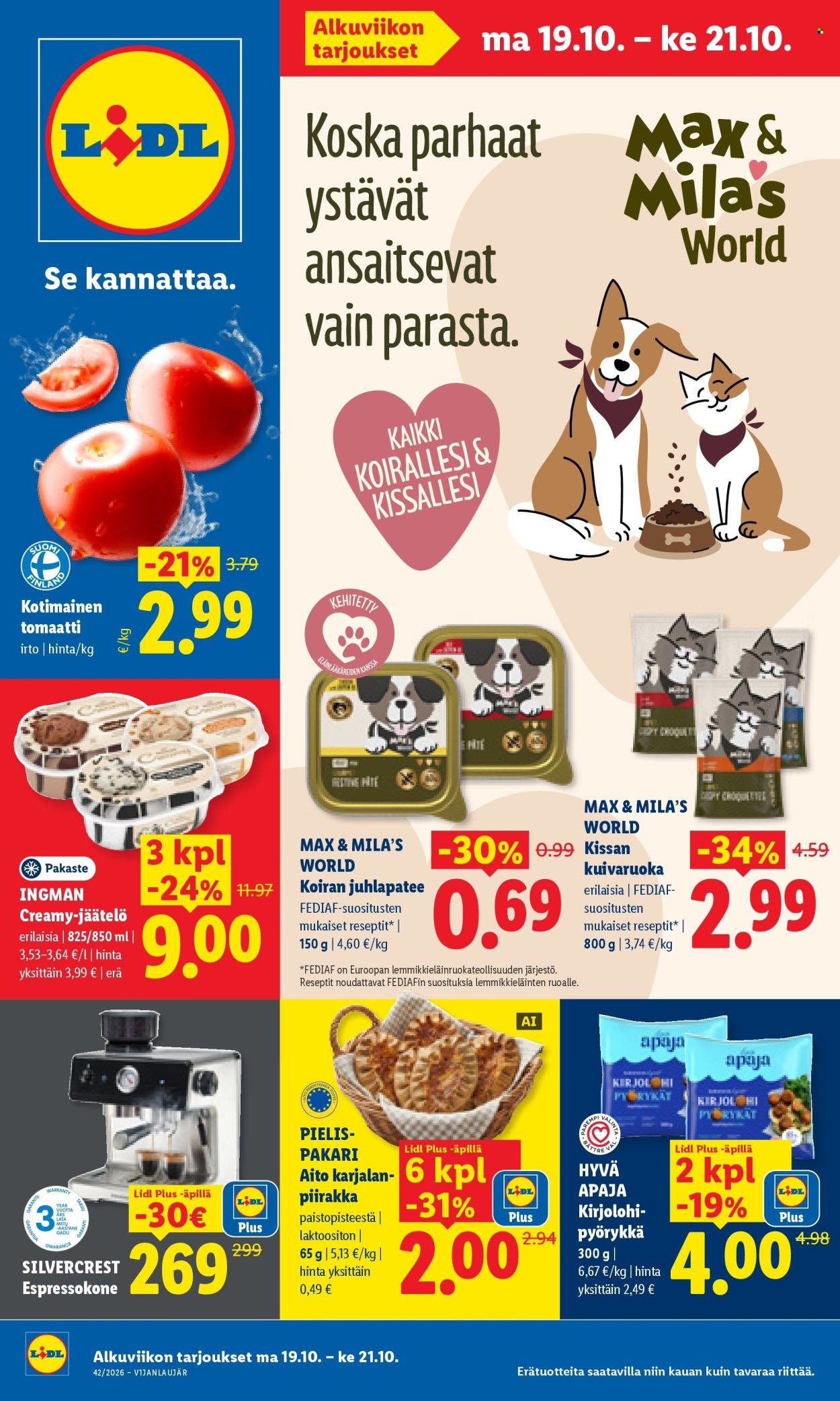 LIDL tarjoukset - Alkaen MA 19.10.2026