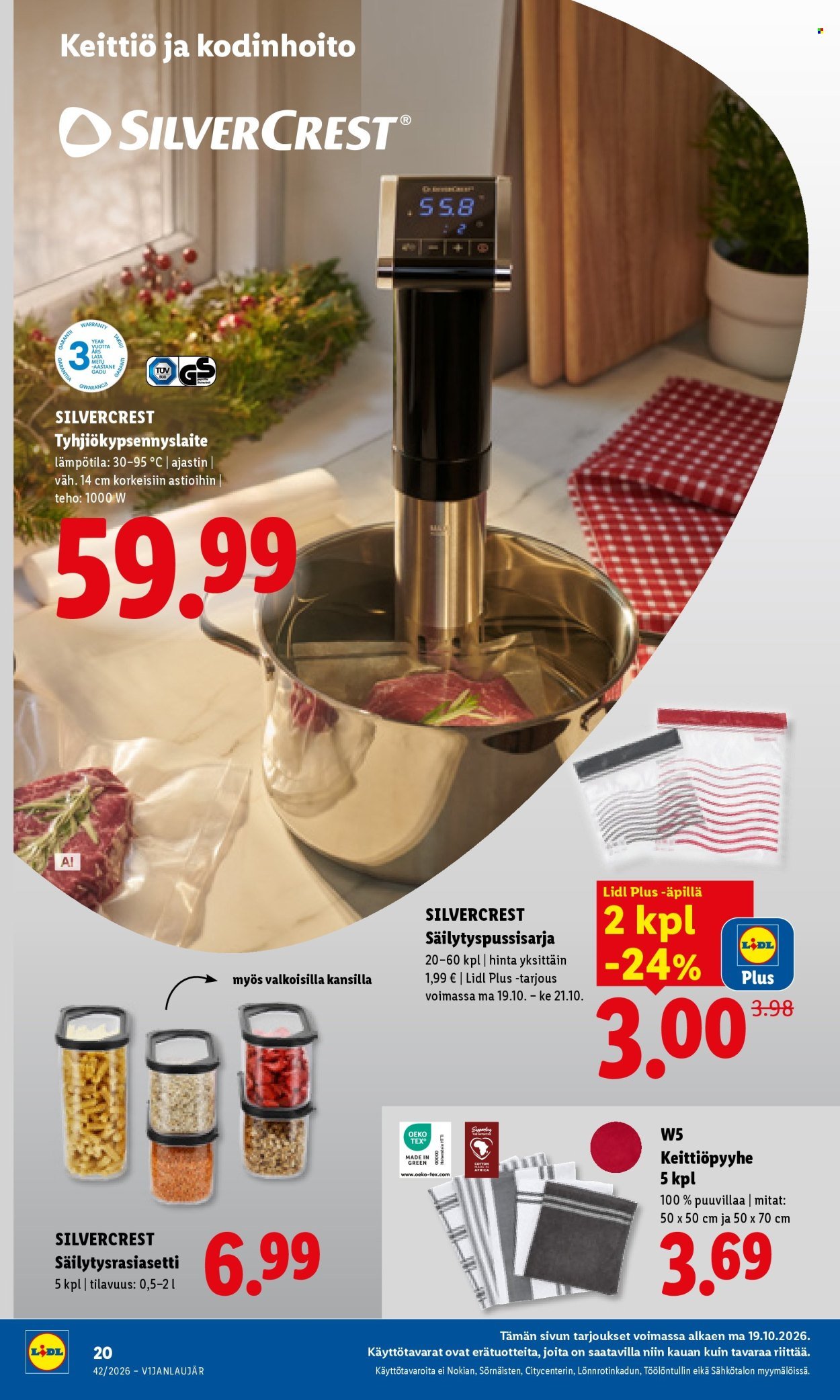 LIDL tarjoukset - Alkaen MA 19.10.2026