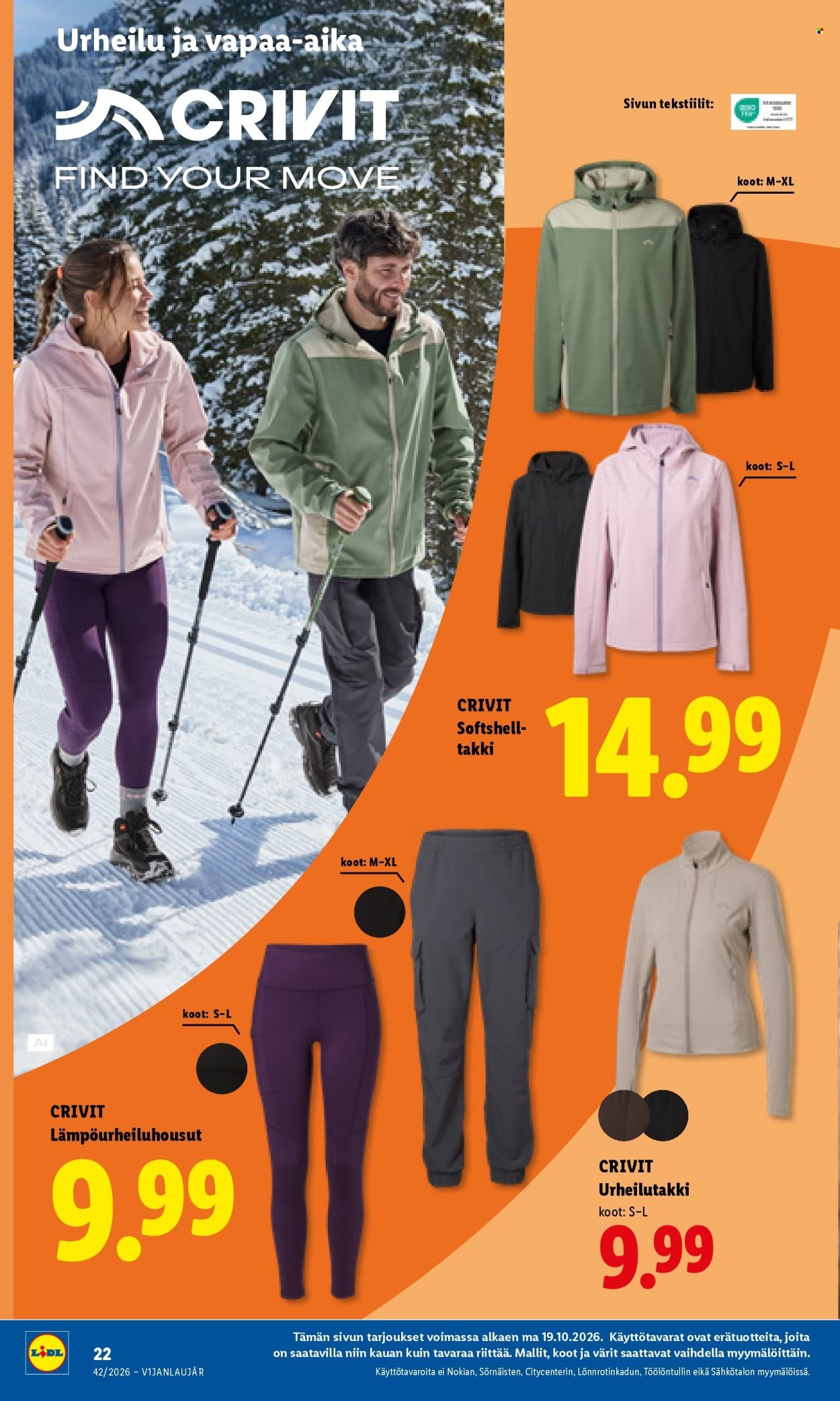 LIDL tarjoukset - Alkaen MA 19.10.2026