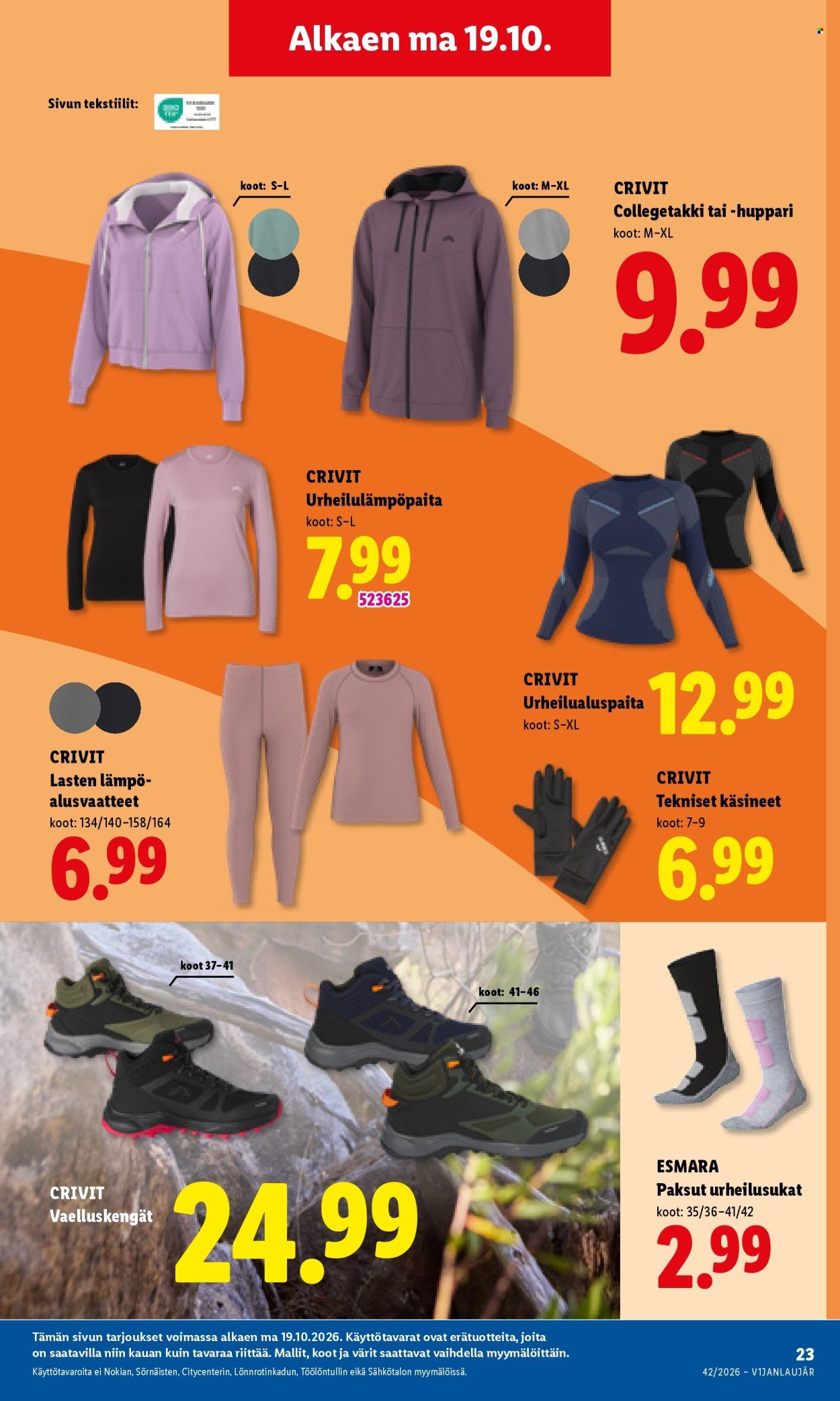 LIDL tarjoukset - Alkaen MA 19.10.2026