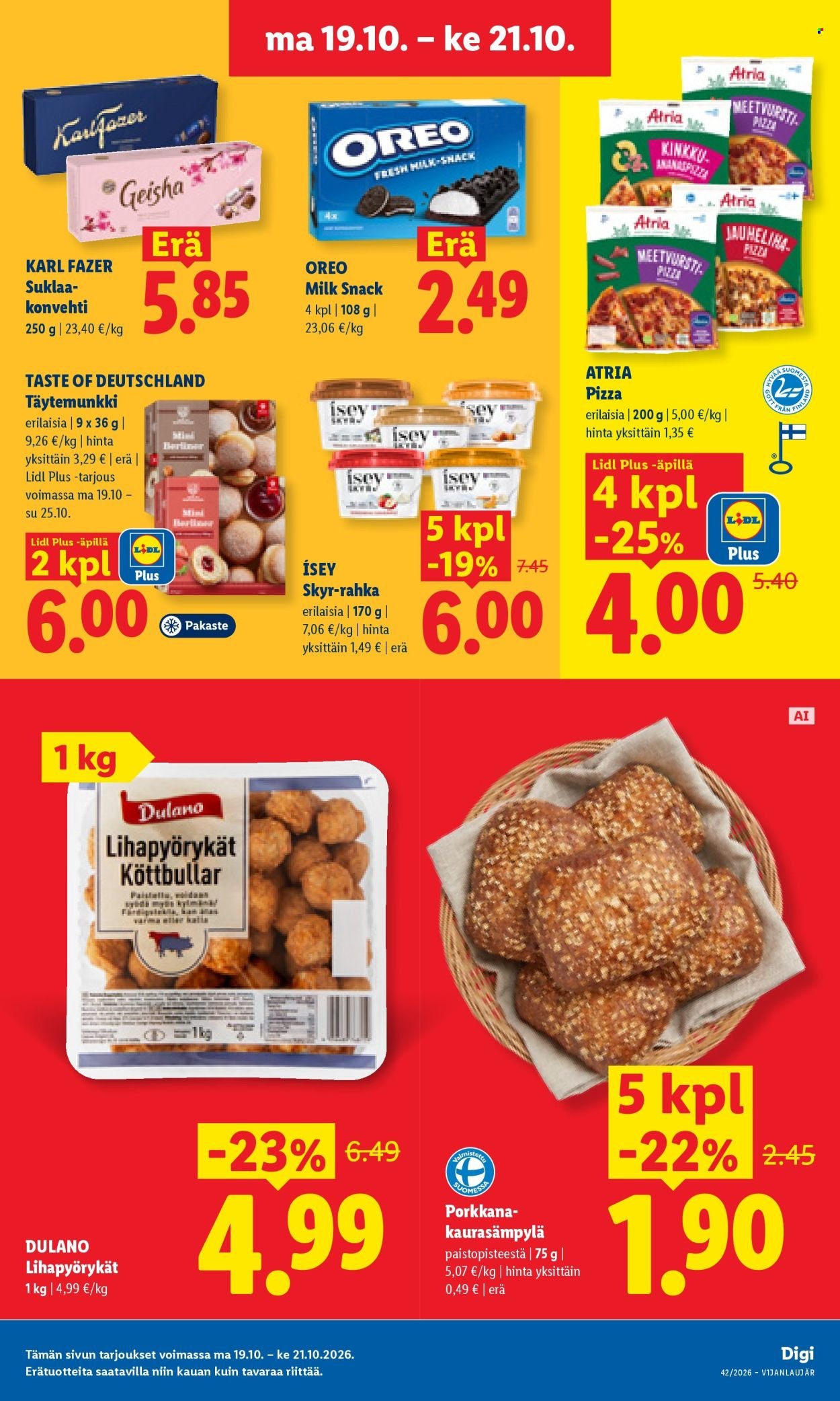 LIDL tarjoukset - Alkaen MA 19.10.2026