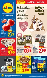 LIDL tarjoukset - Alkaen MA 19.10.2026