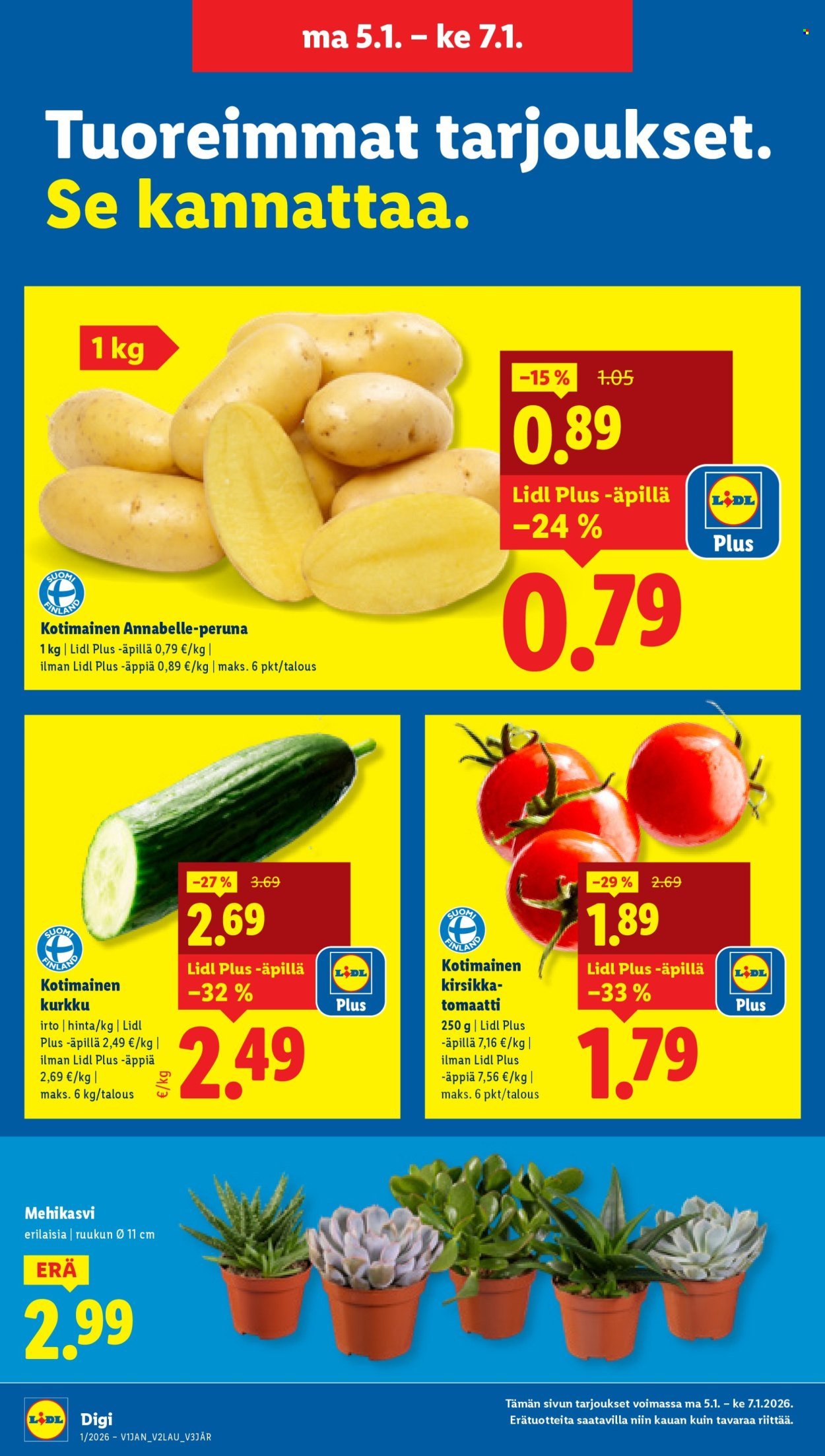 LIDL tarjoukset - Alkaen TO 1.1.2026