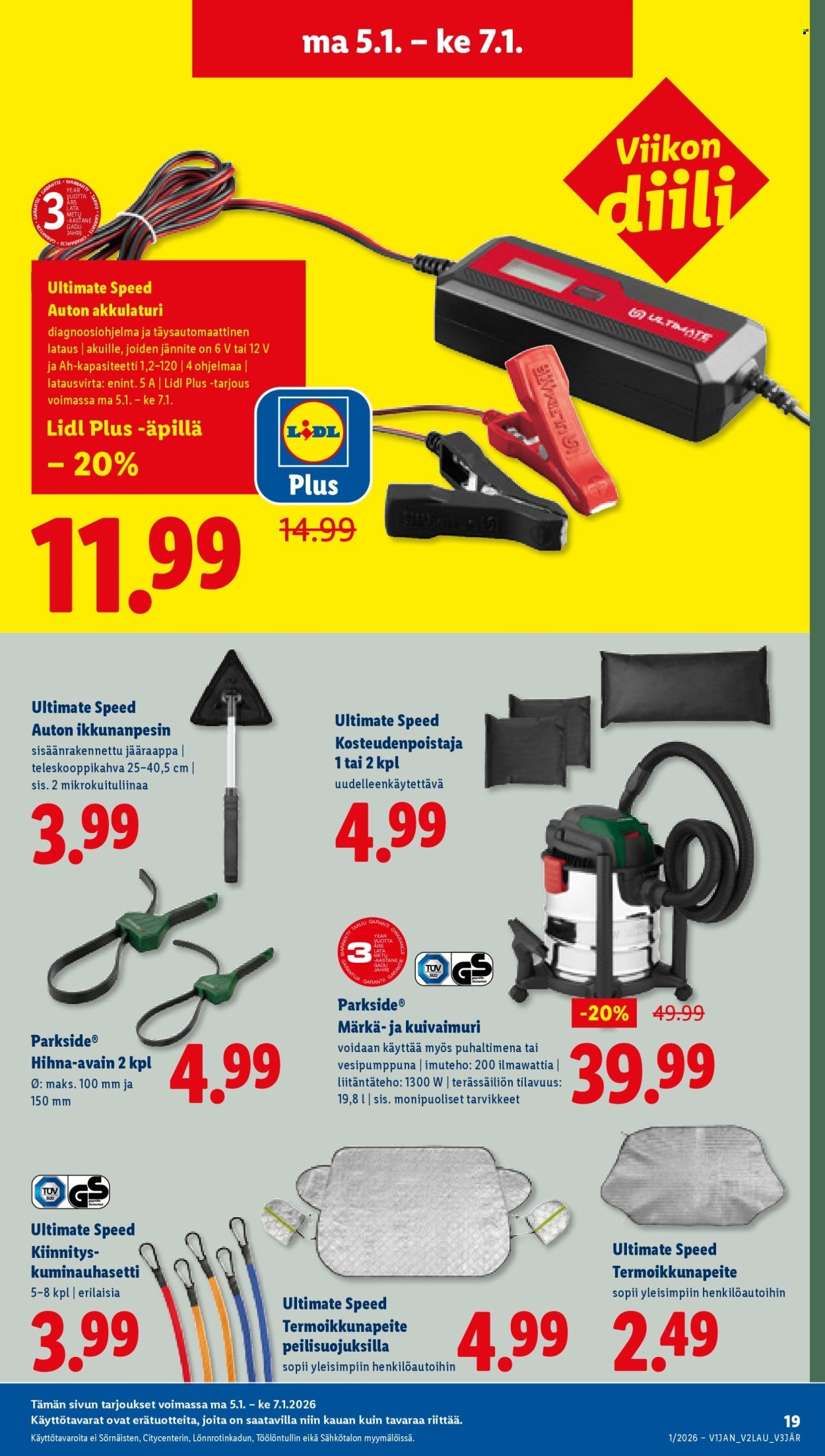 LIDL tarjoukset - Alkaen TO 1.1.2026