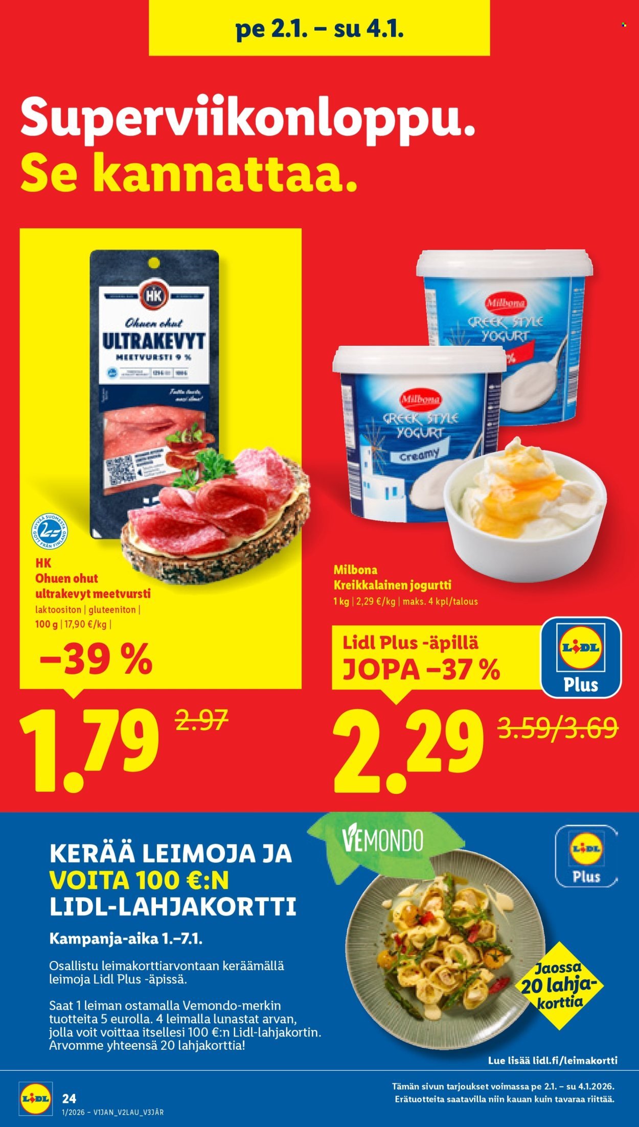 LIDL tarjoukset - Alkaen TO 1.1.2026