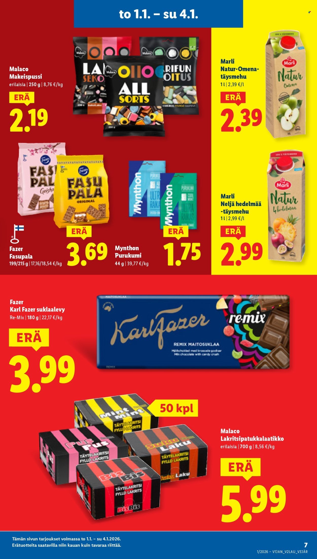 LIDL tarjoukset - Alkaen TO 1.1.2026