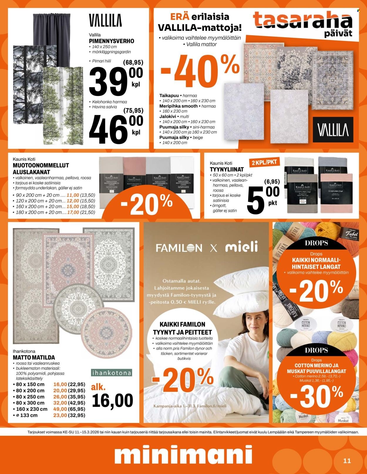 MINIMANI tarjoukset - Alkaen KE 11.3.2026