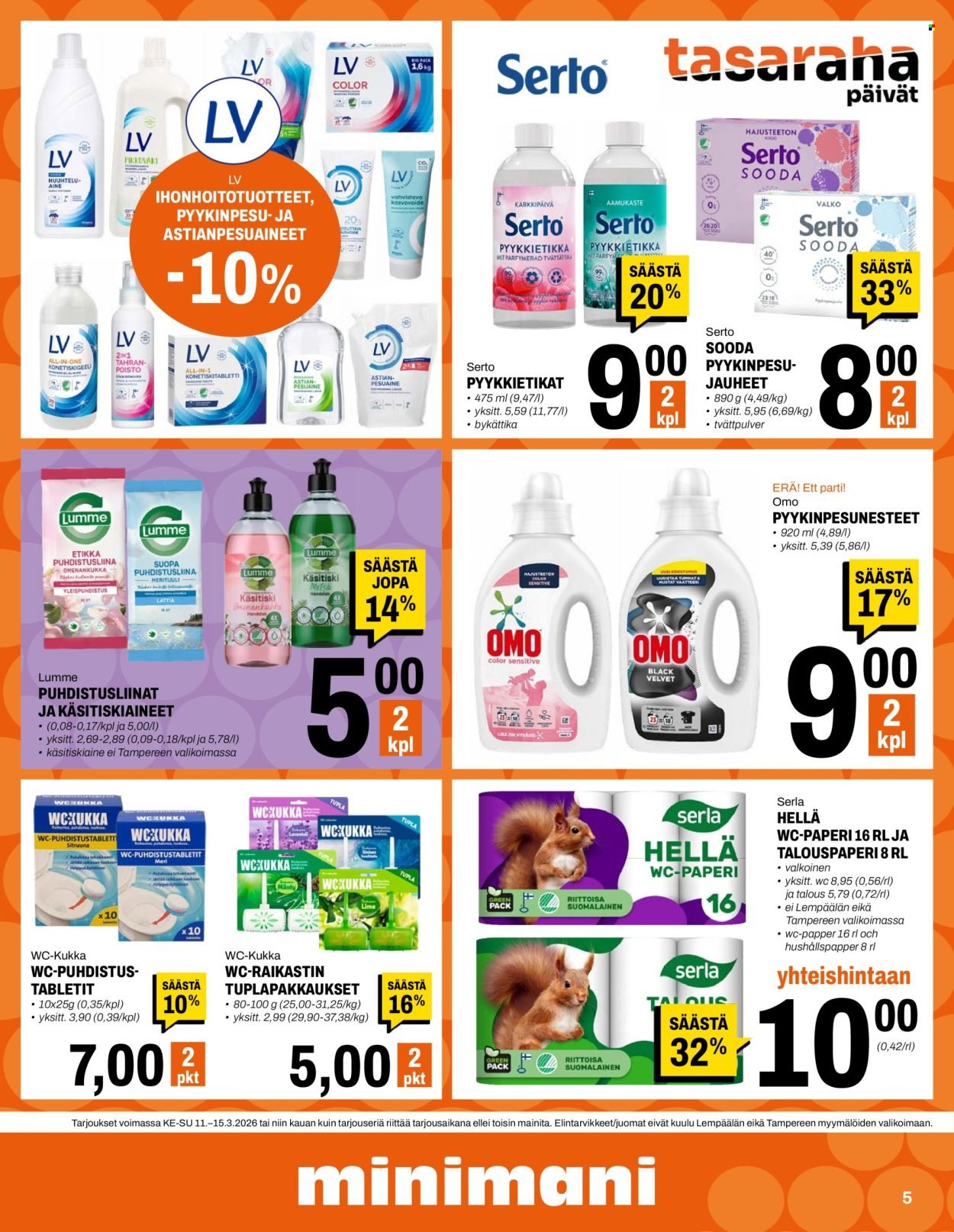 MINIMANI tarjoukset - Alkaen KE 11.3.2026