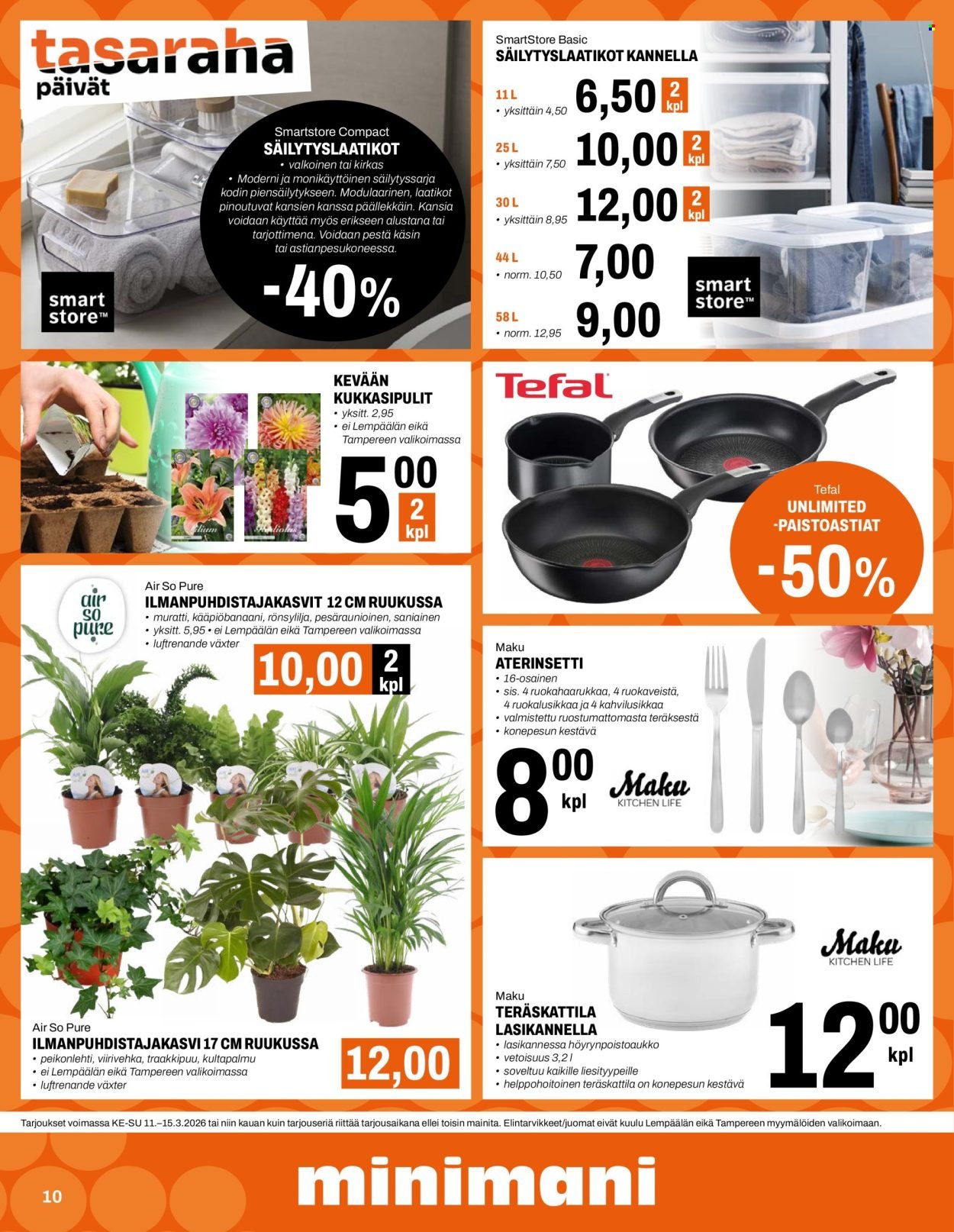 MINIMANI tarjoukset - Alkaen KE 11.3.2026