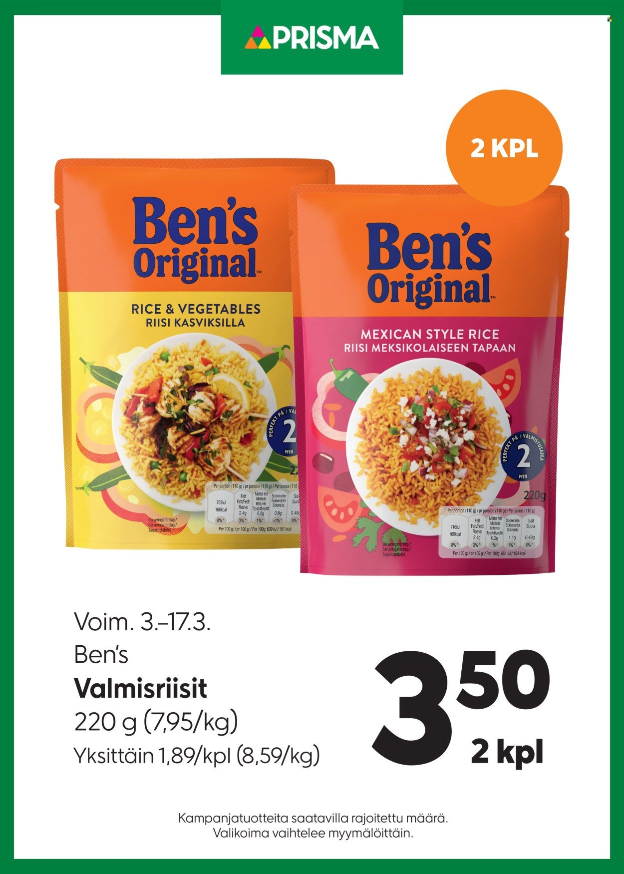 PRISMA tarjoukset - Alkaen KE 4.3.2026