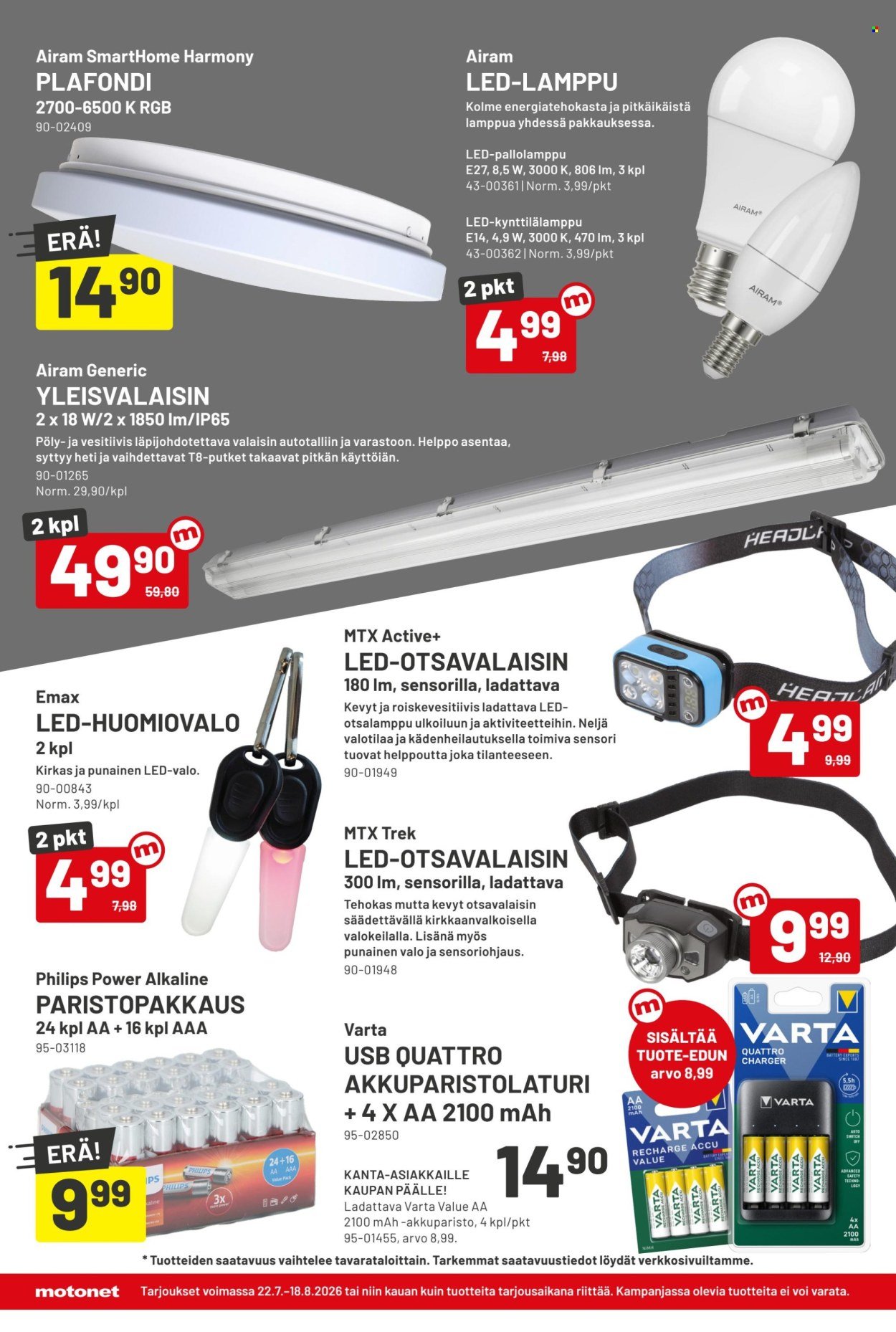 MOTONET tarjoukset - Heinäkuun lehti