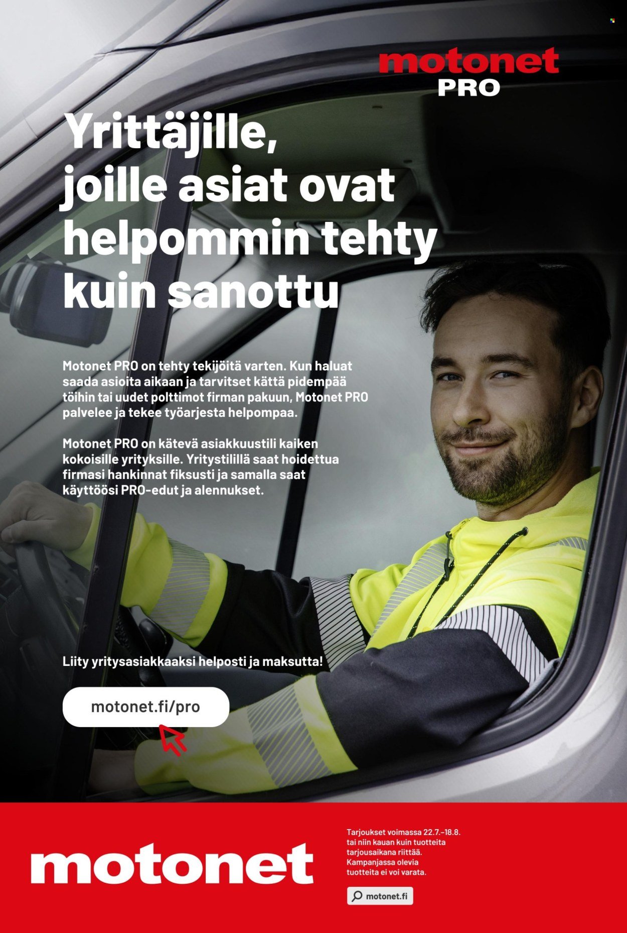 MOTONET tarjoukset - Heinäkuun lehti