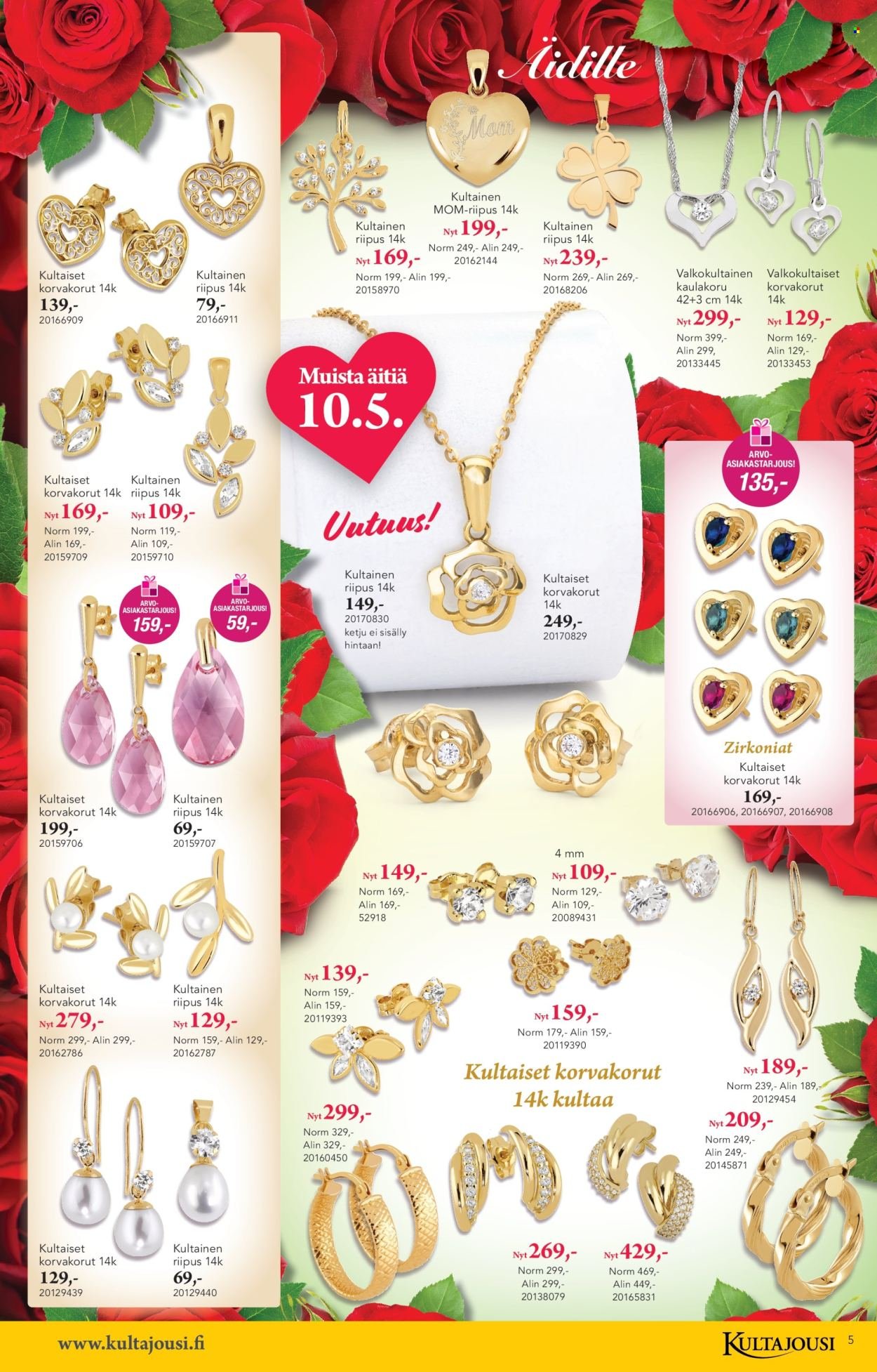 KULTAJOUSI tarjoukset - Äitienpäiväkuvasto