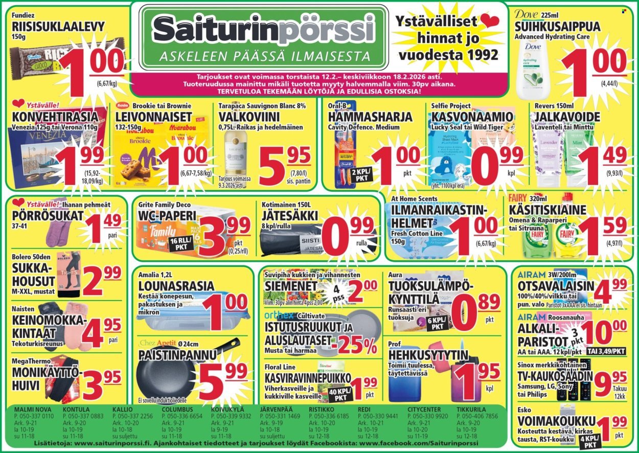 SAITURINPÖRSSI tarjoukset - Alkaen TO 12.2.2026