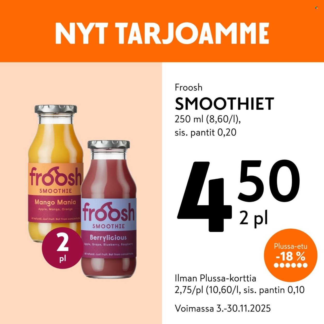 K-MARKET tarjoukset - Alkaen MA 3.11.2025 (2025-11-03 - 2025-11-30)