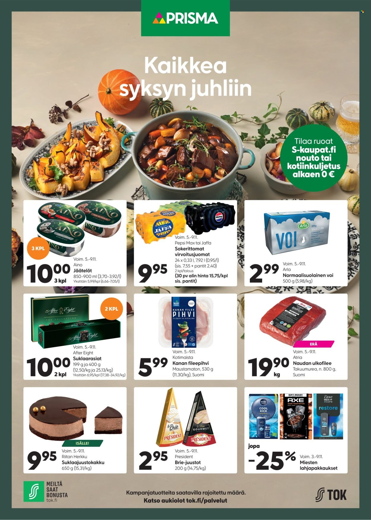 PRISMA tarjoukset - Alkaen KE 5.11.2025 (2025-11-05 - 2025-11-09)