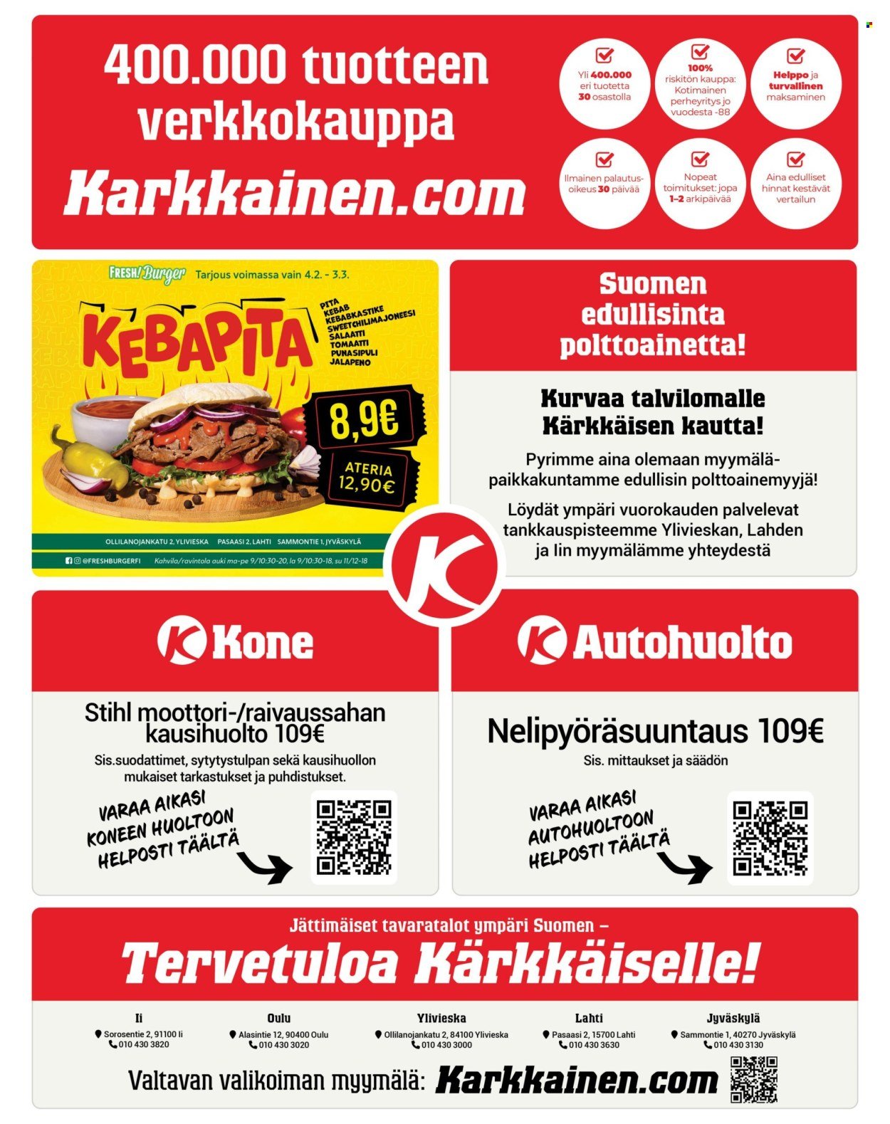 KÄRKKÄINEN tarjoukset - Viikko # 8 Helmikuu 2026