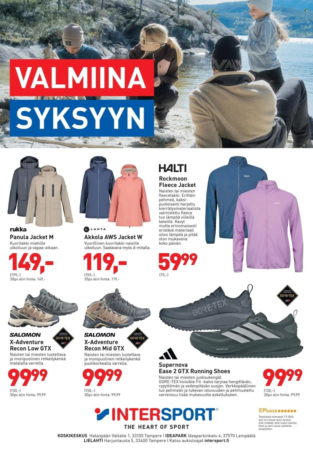 INTERSPORT tarjoukset - Valmiina syksyyn